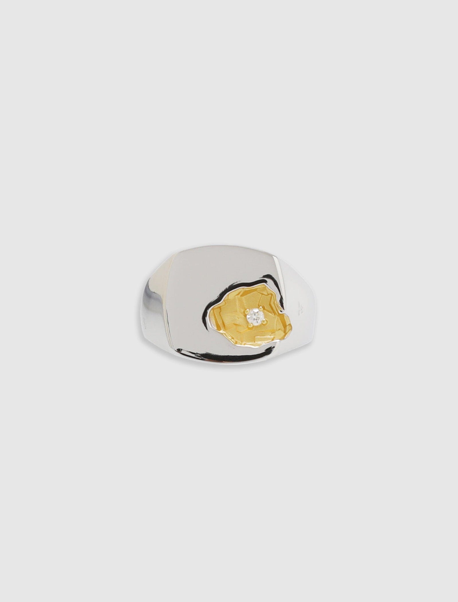 TOM WOOD MINED RING LARGE DIAMOND