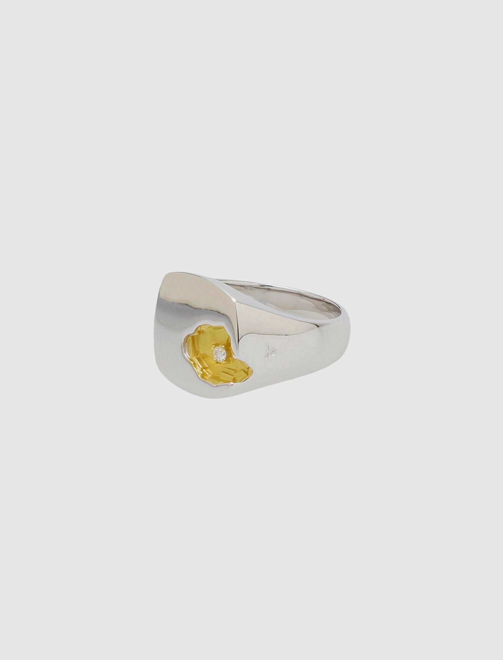 TOM WOOD MINED RING LARGE DIAMOND