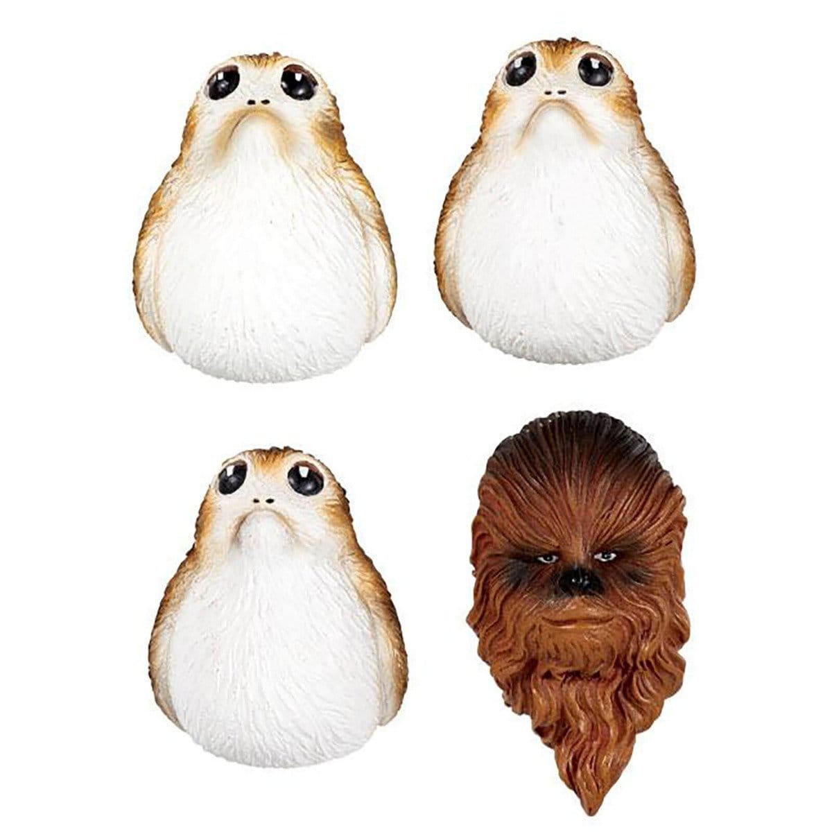 Star Wars Fridge Magnets Chewbacca and Porgs