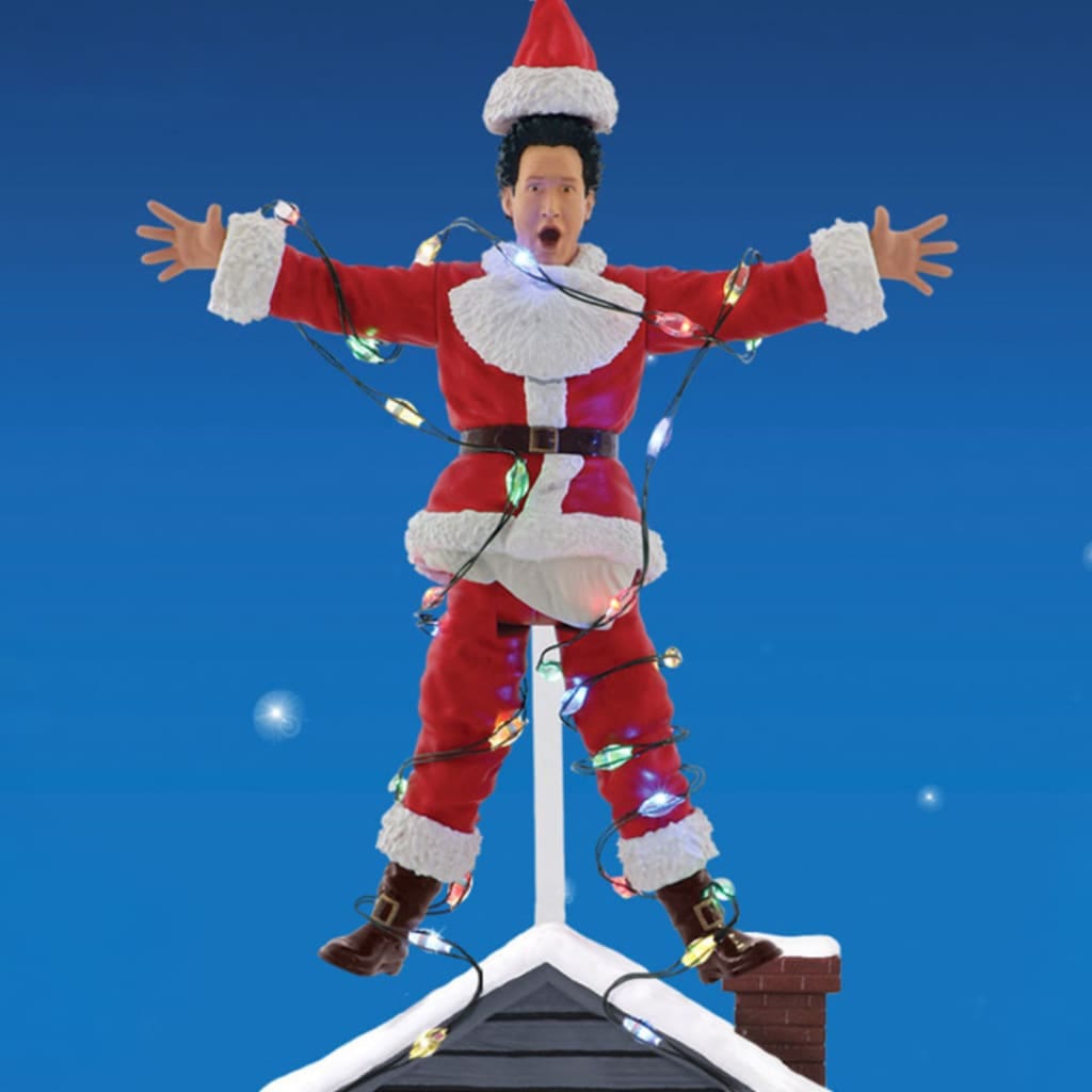 Mezco Toys National Lampoon's Christmas Vacation 5 Points Light Shock Clark Griswold Action Figure