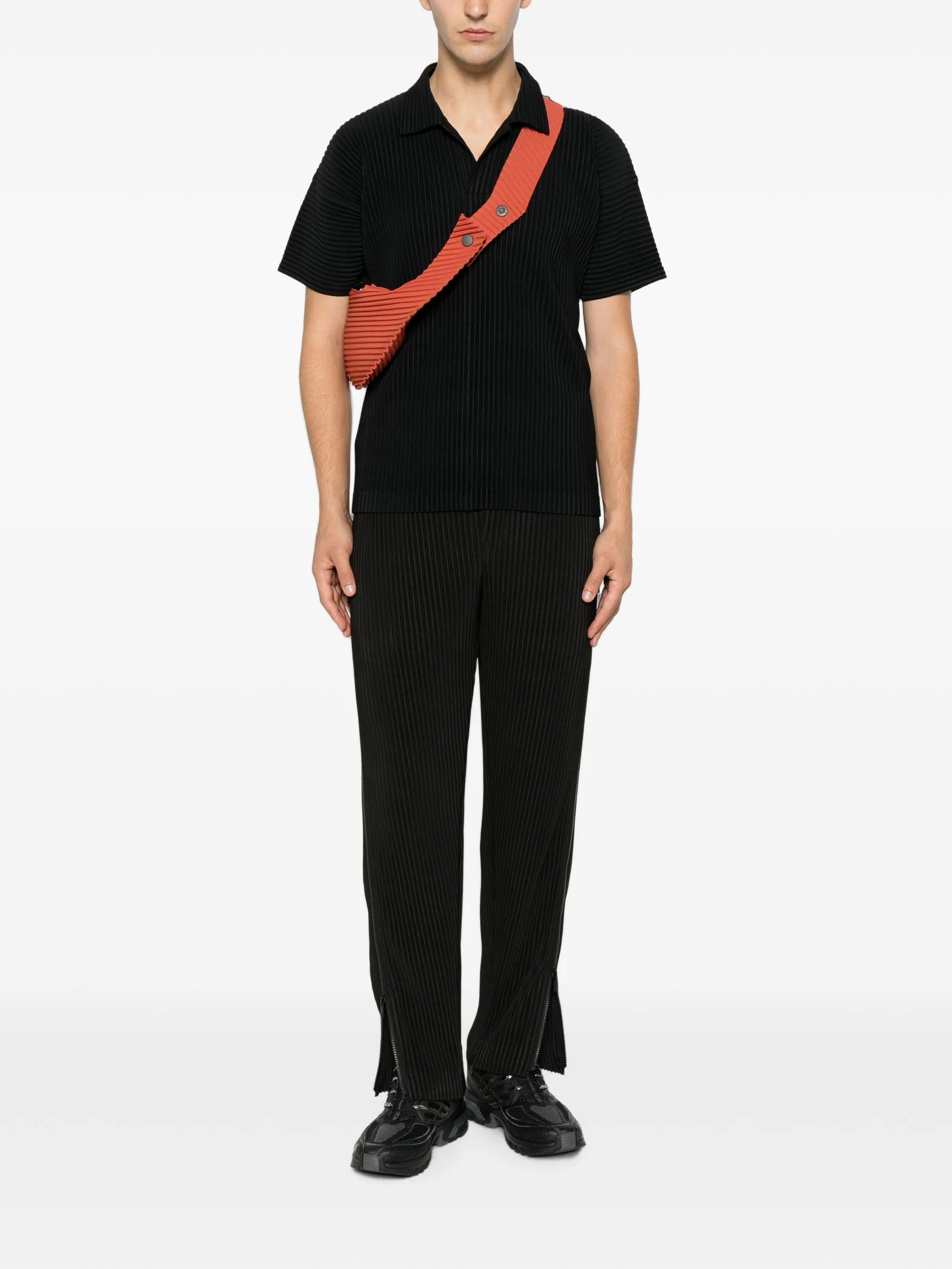 Homme Plissé Issey Miyake pleated - design zip - detailing trousers