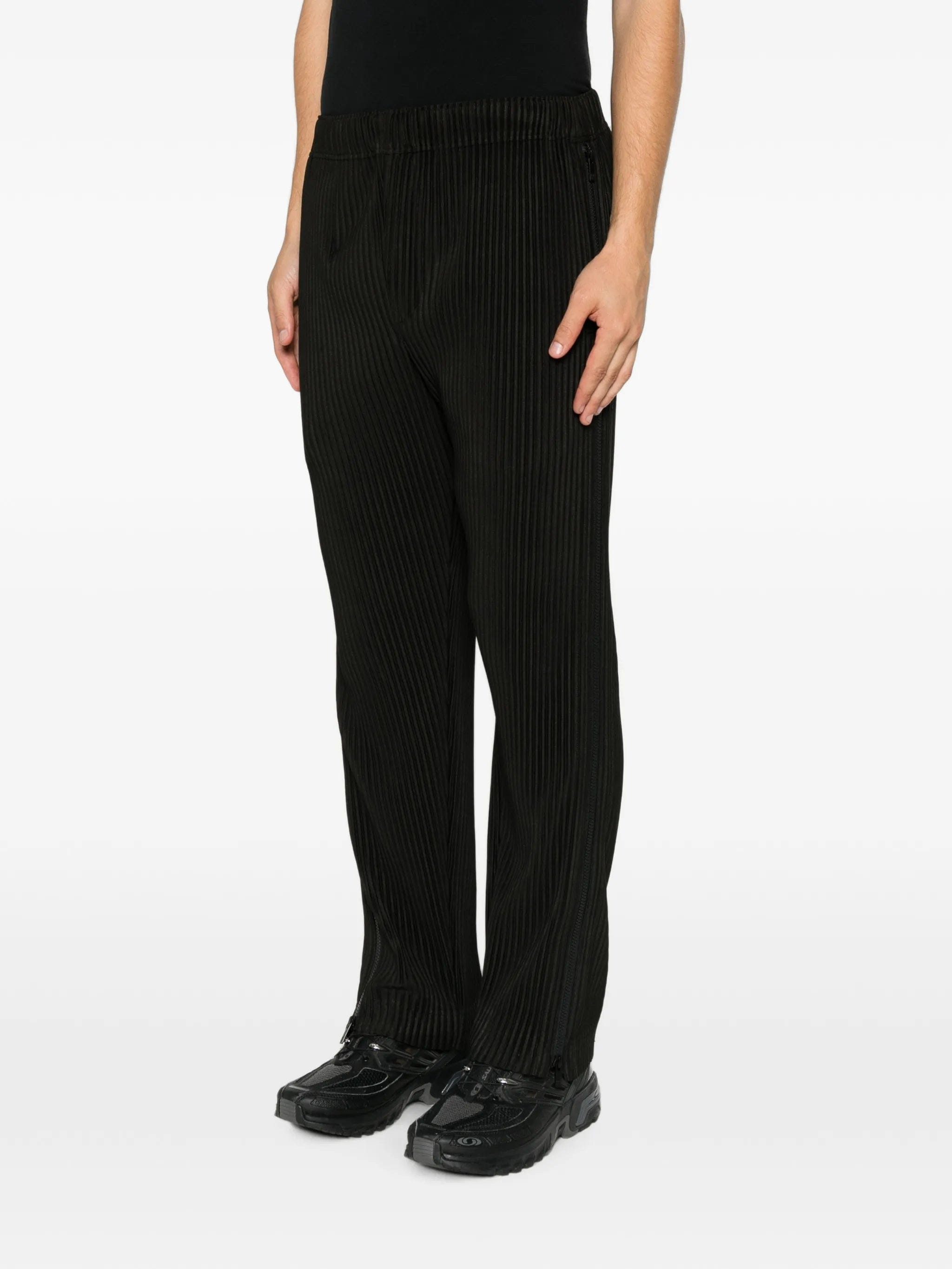 Homme Plissé Issey Miyake pleated - design zip - detailing trousers