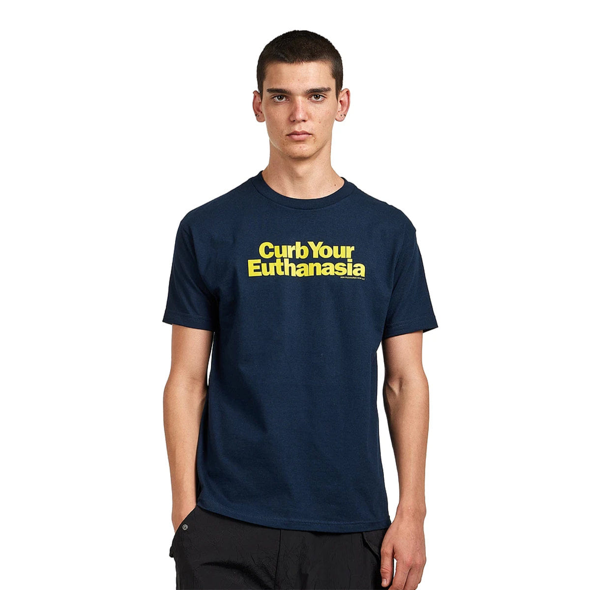 Pleasures Curb T-Shirt Navy