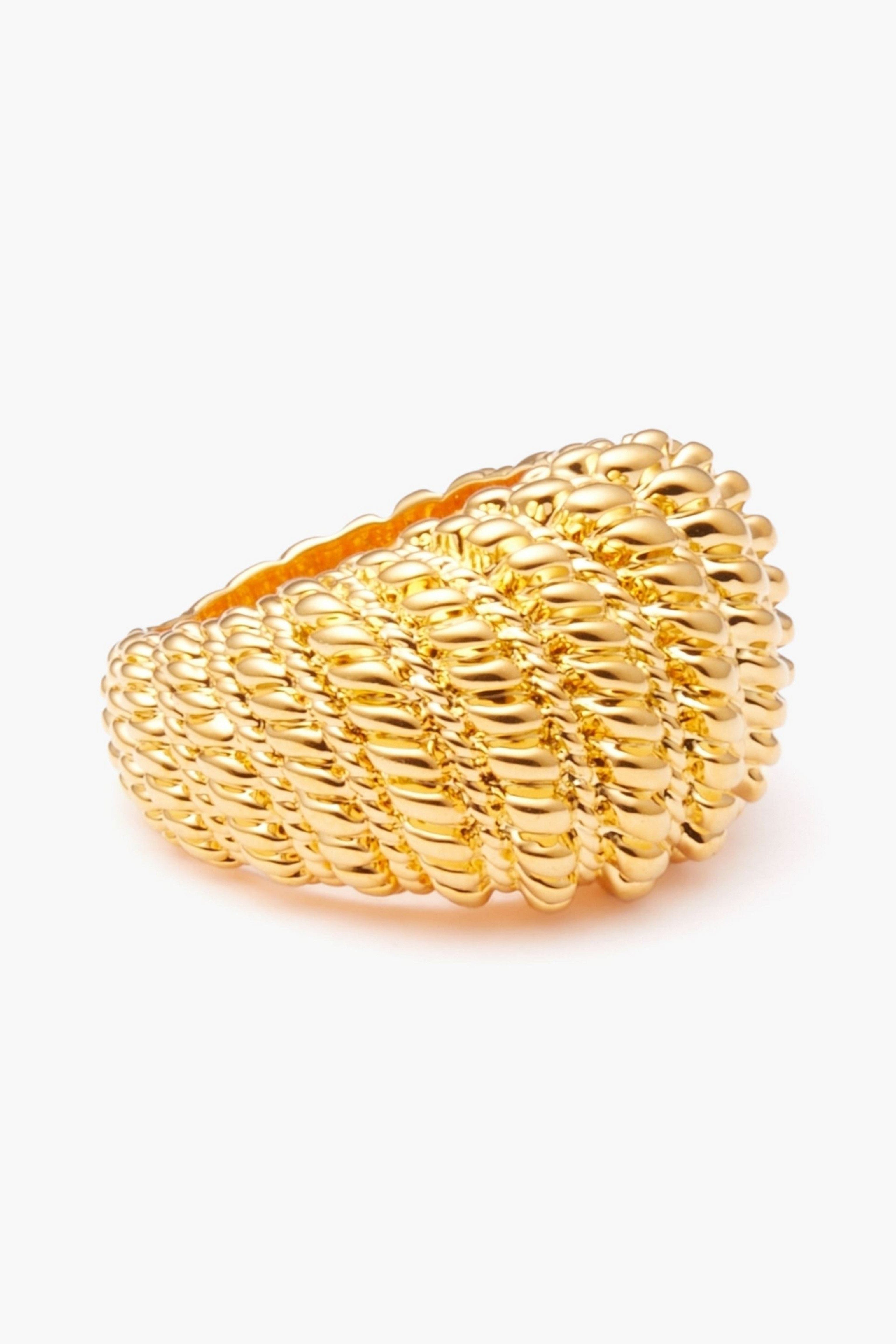 Zimmermann Sculptural Ribbed Gold - Tone Ring