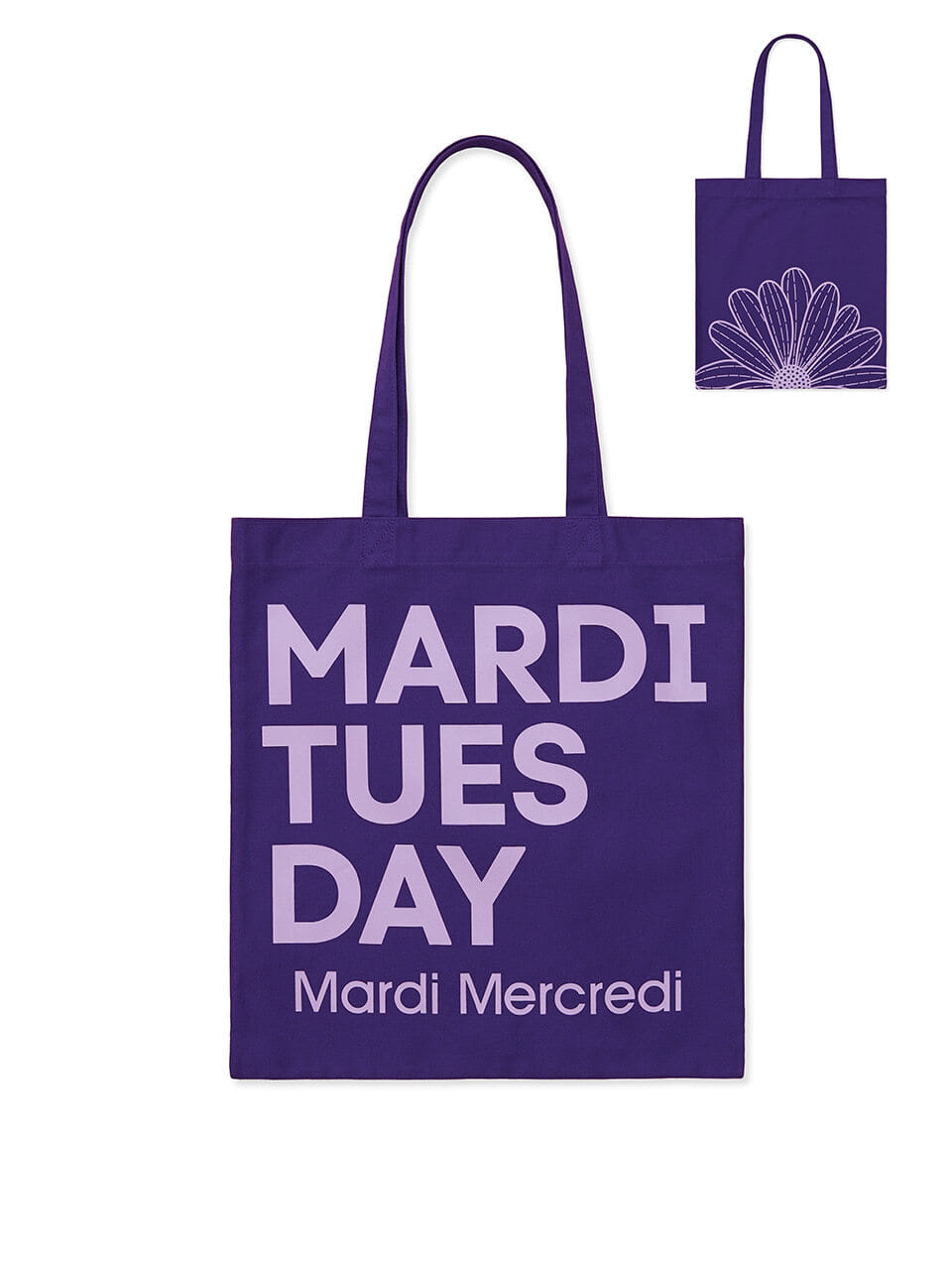 Flower CANVAS BAG FLOWER DU MARDI_PURPLE LAVENDER