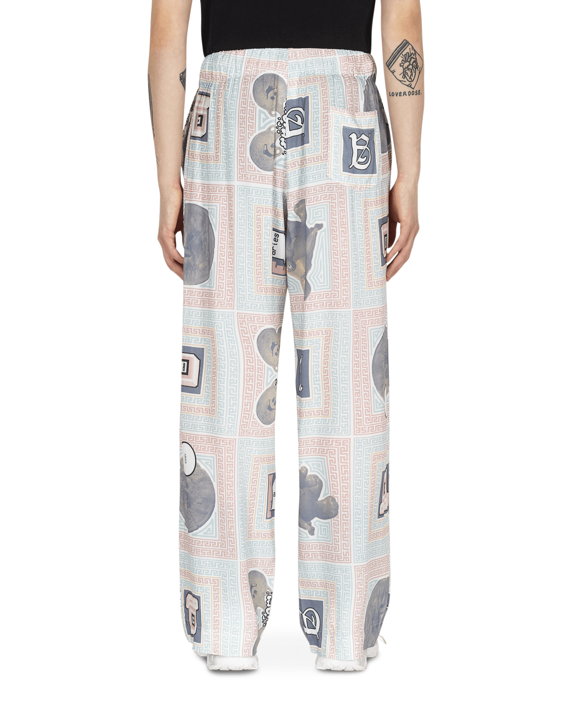 Aries Scarf Print Pijama Pants Multicolor