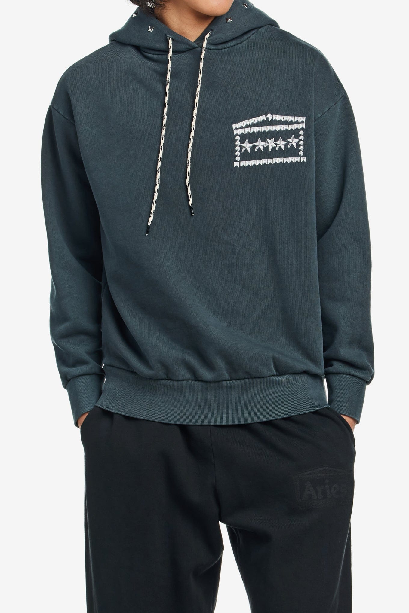 ARIES FADED STUDMEGGEDON HOODIE