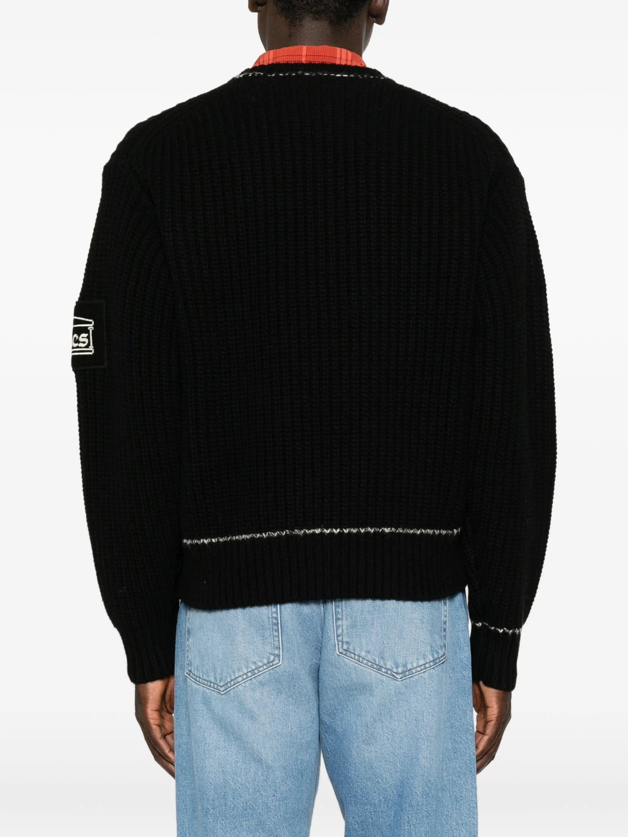 Aries logo - patch long - sleeve sweater