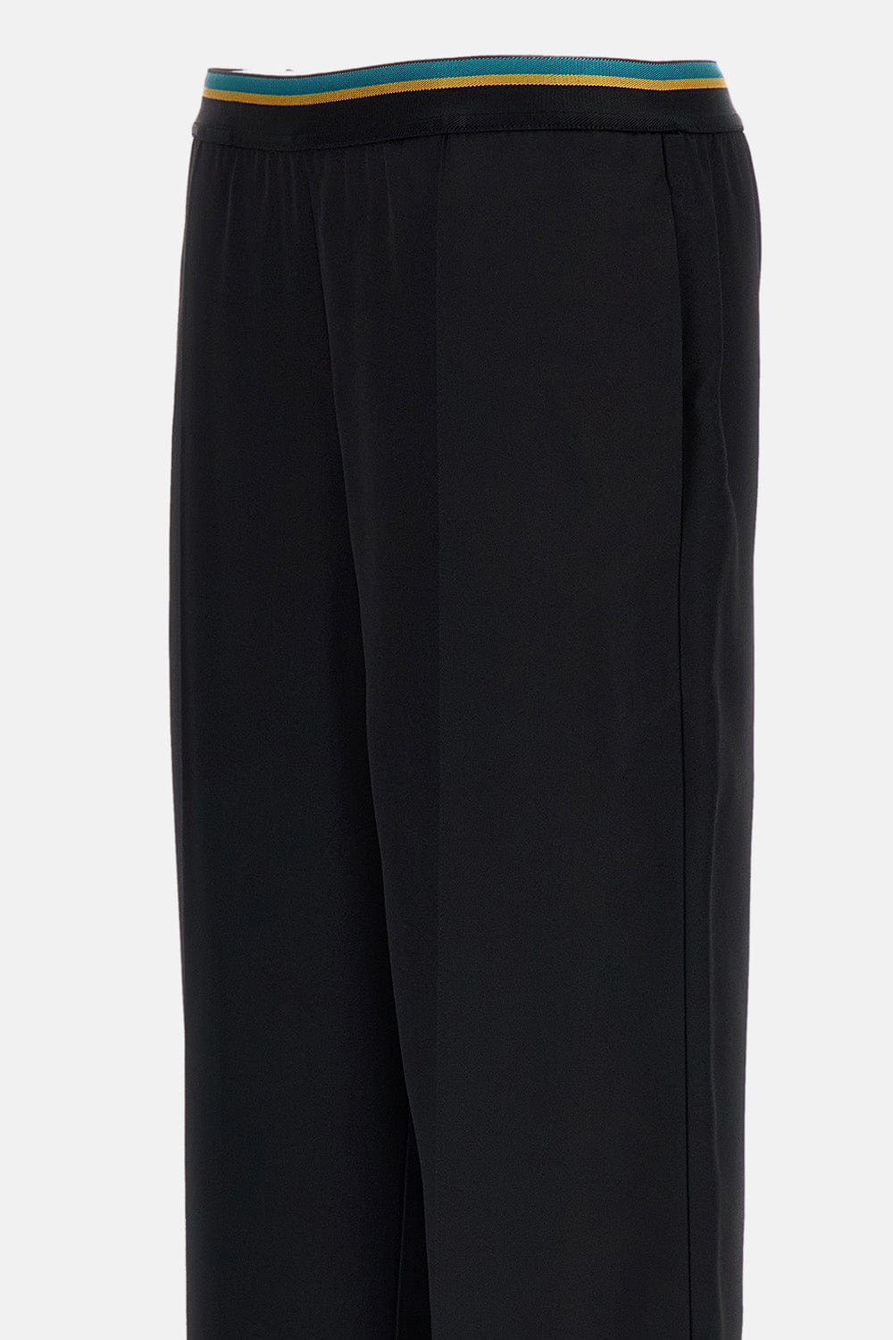 Plan C PANTALONI IN SABLÉ NERI