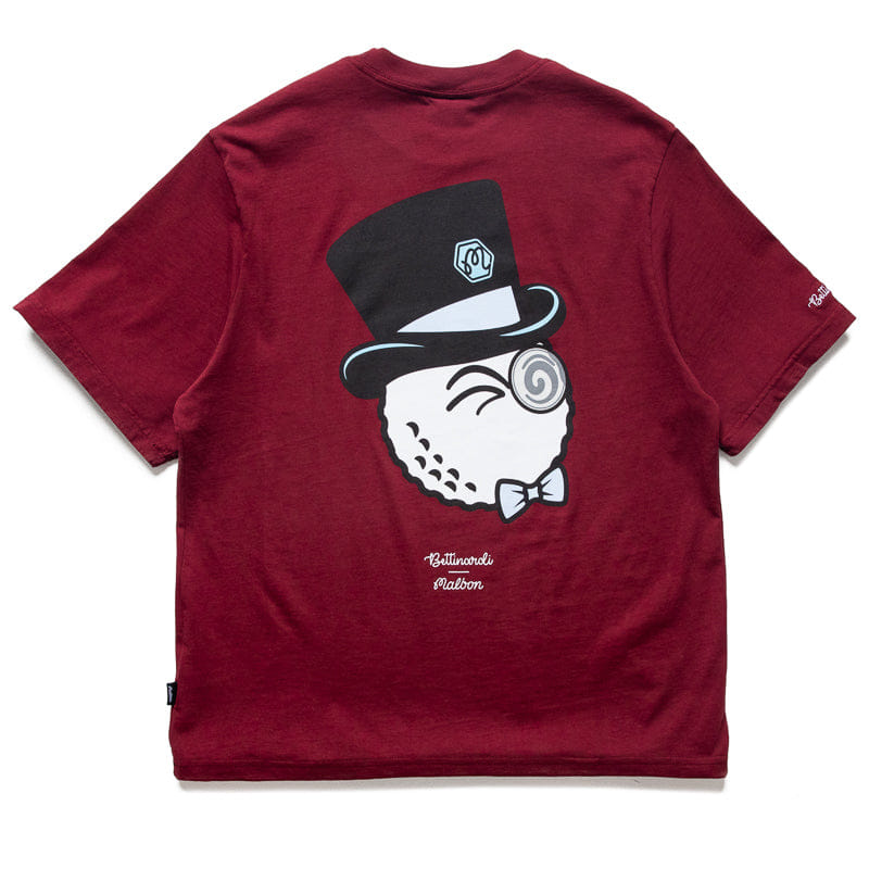 Malbon Golf x Bettinardi Gangster Bermuda T-Shirt - Cabernet