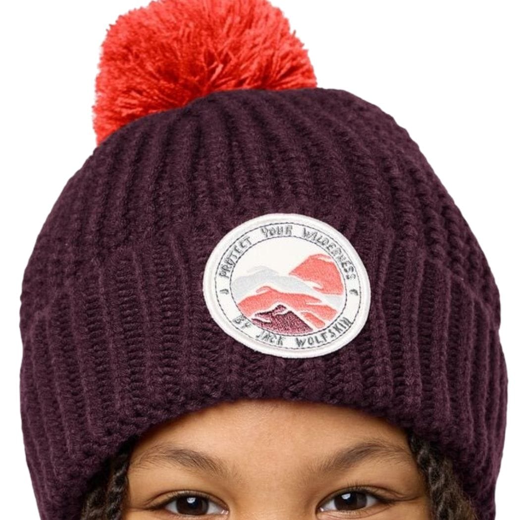 JACK Wolfskin POMPOM BADGE BEANIE K