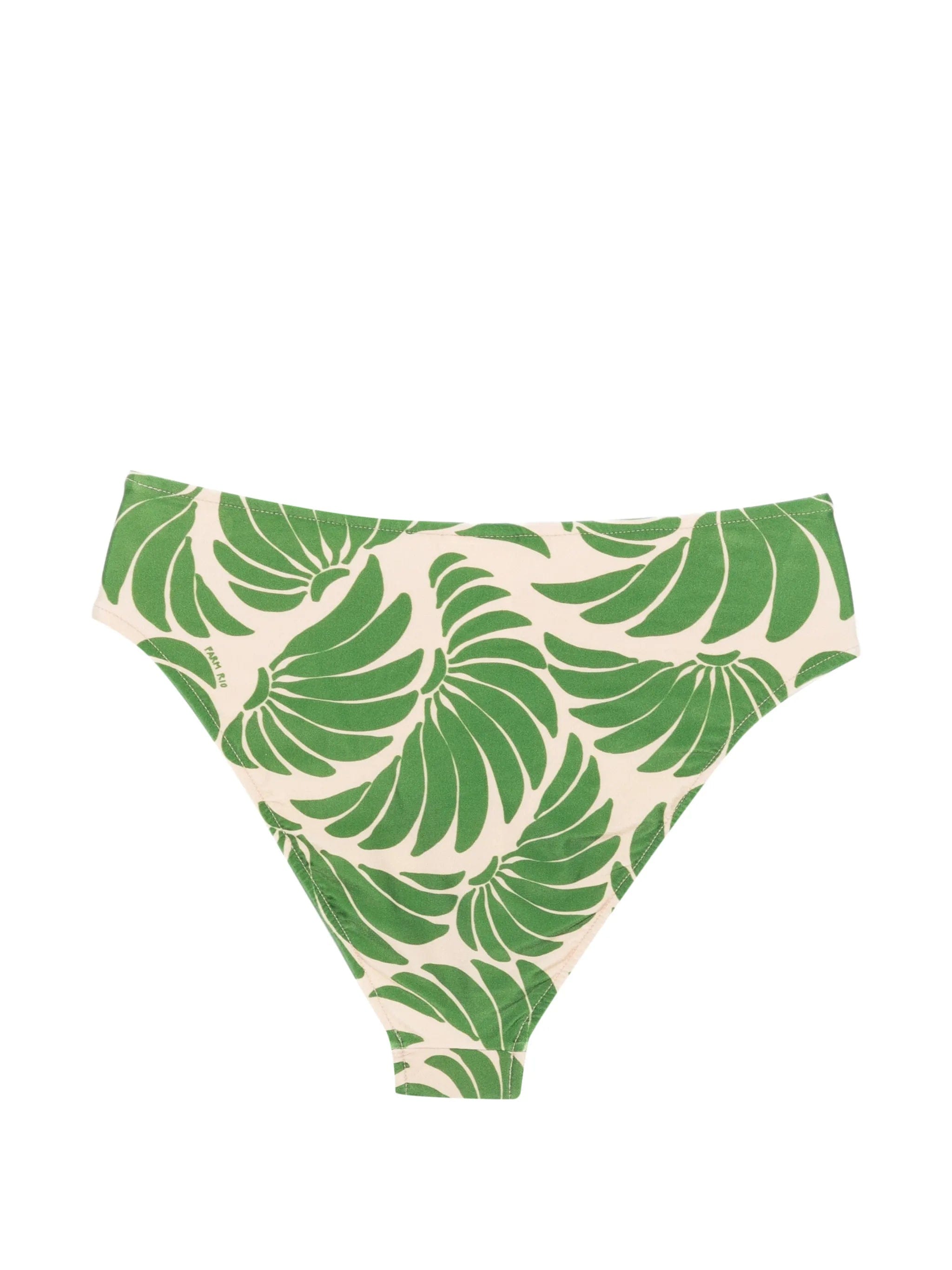 FARM Rio high - waist floral - print bikini bottom