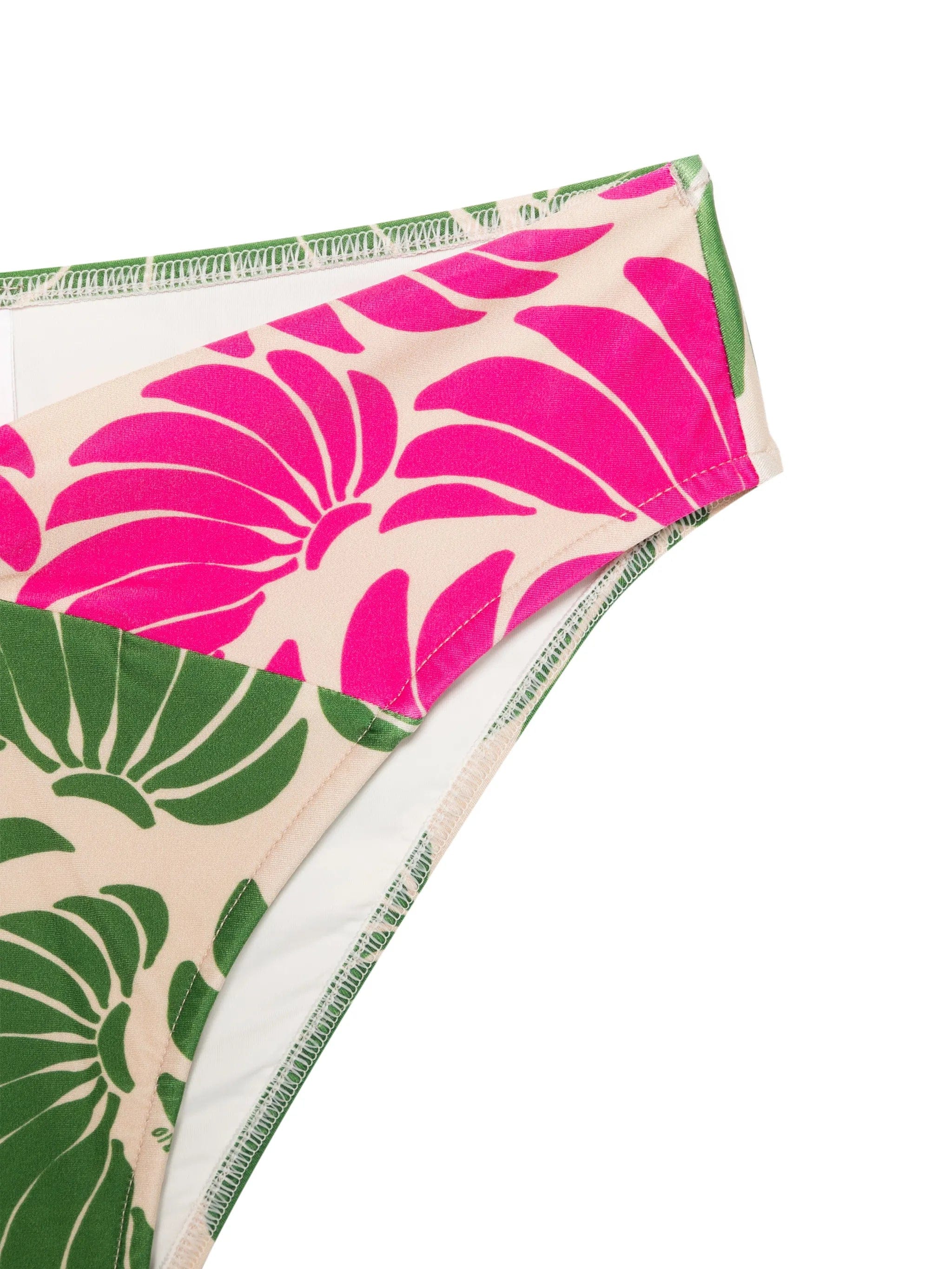 FARM Rio high - waist floral - print bikini bottom