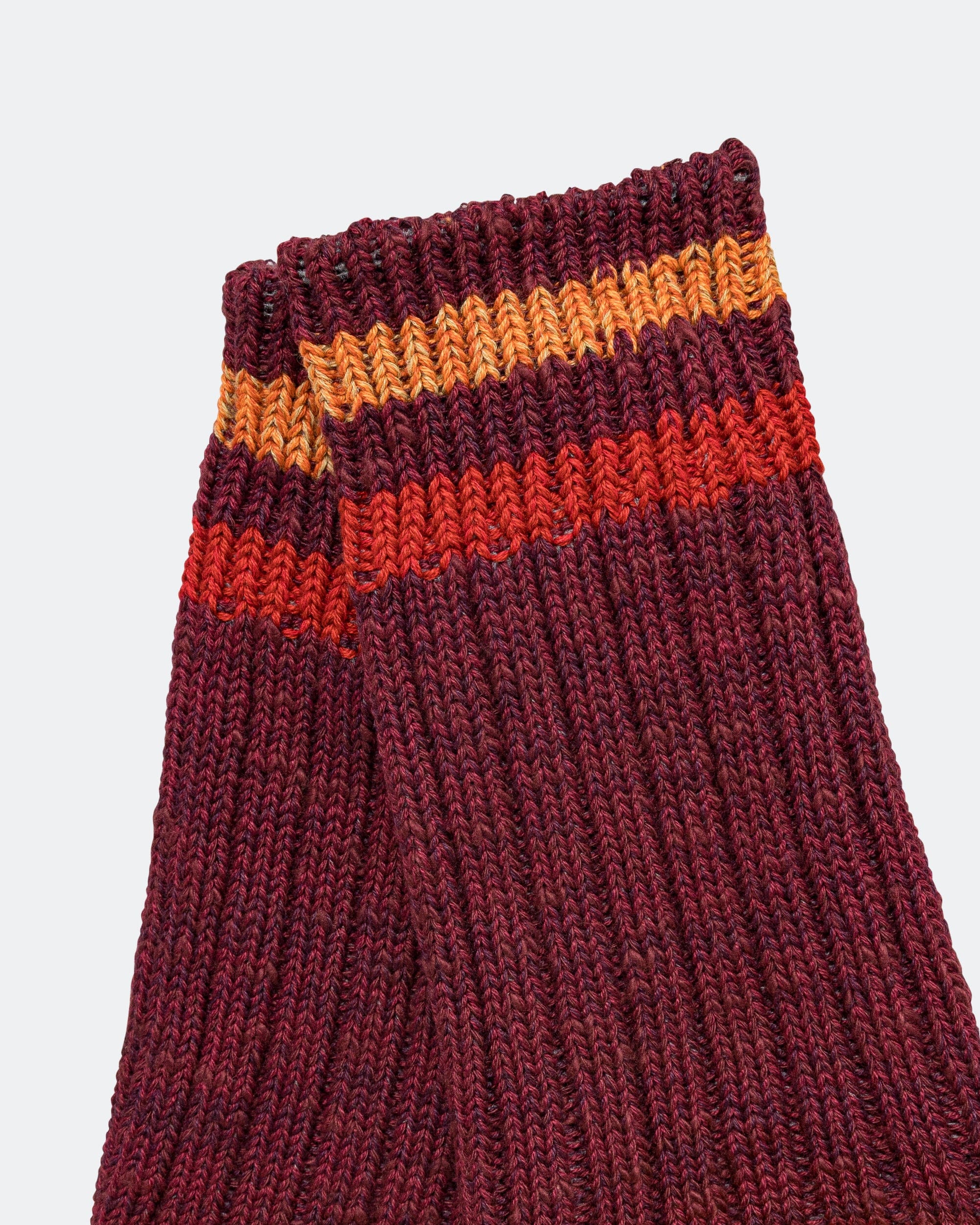 Kapital 60Yarns Grandrelle IVY RAINBOWY HAPPY Heel - Hold Socks - Burgundy
