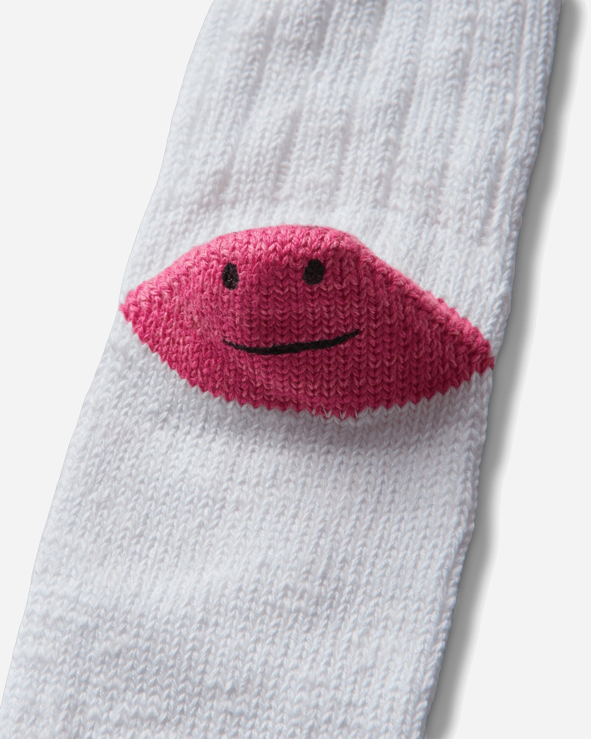 Kapital 60 Yarns Ivy Rainbowy Happy Heel - Hold Socks White / Pink