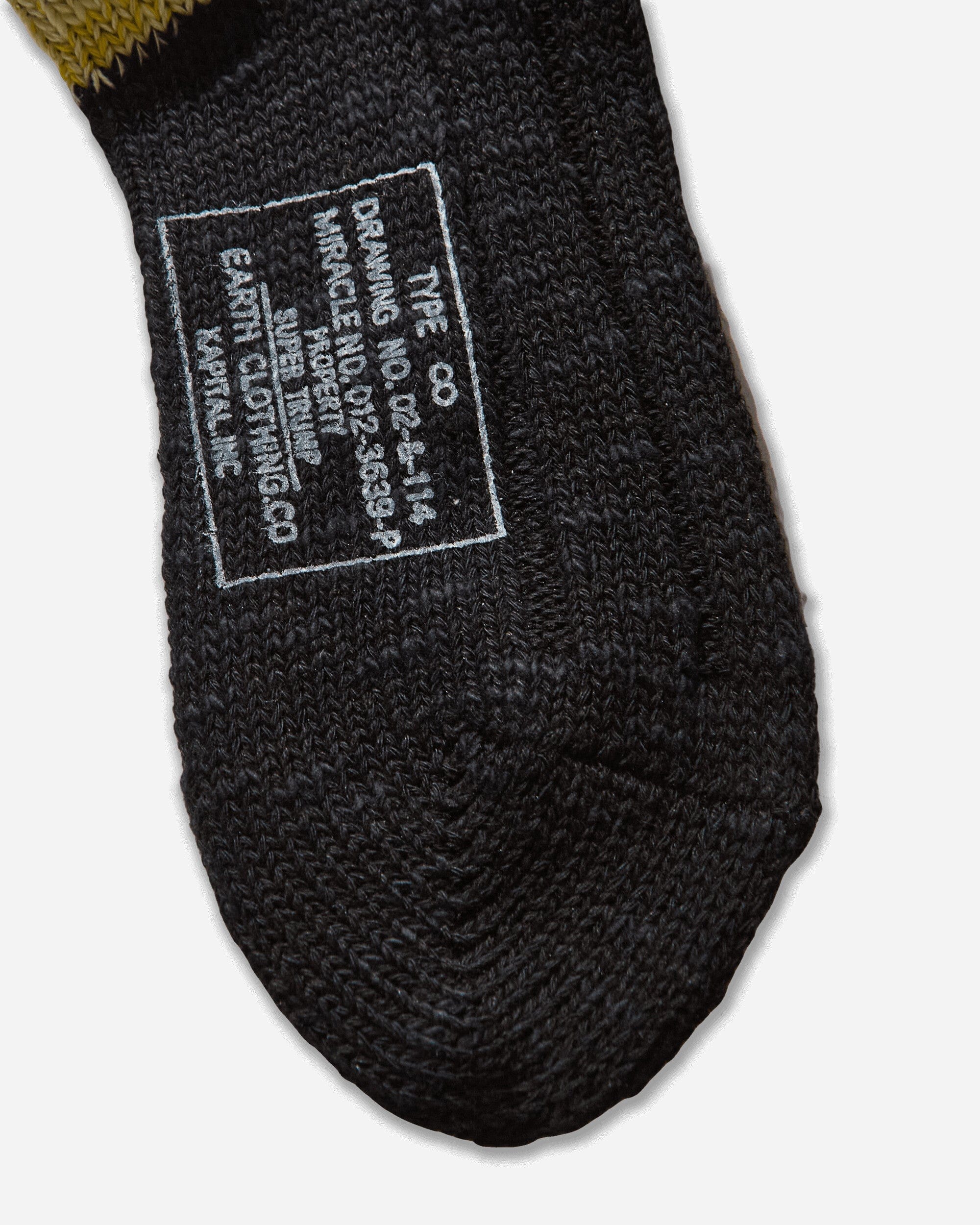 Kapital 56 Yarns MA - 1 Rainbowy Happy Heel Socks Black
