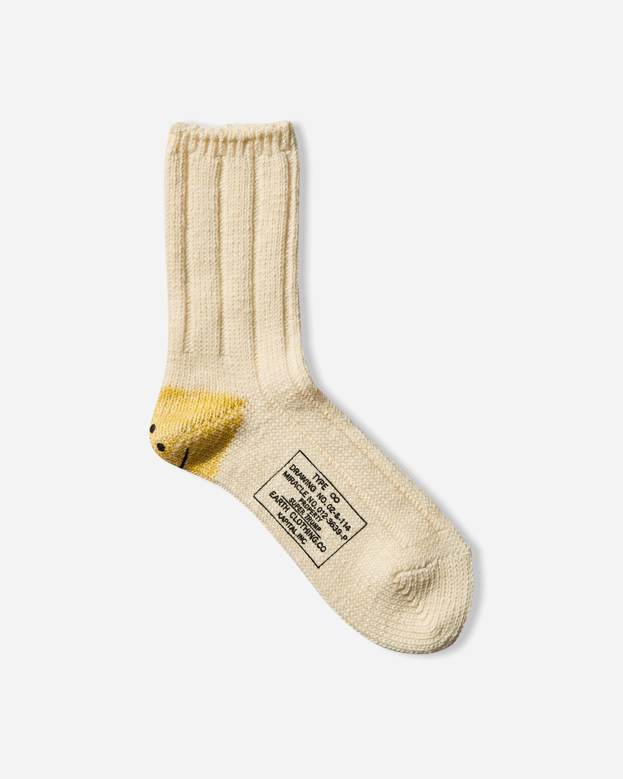 Kapital 56 Yarns MA - 1 Rainbowy Happy Heel Socks White