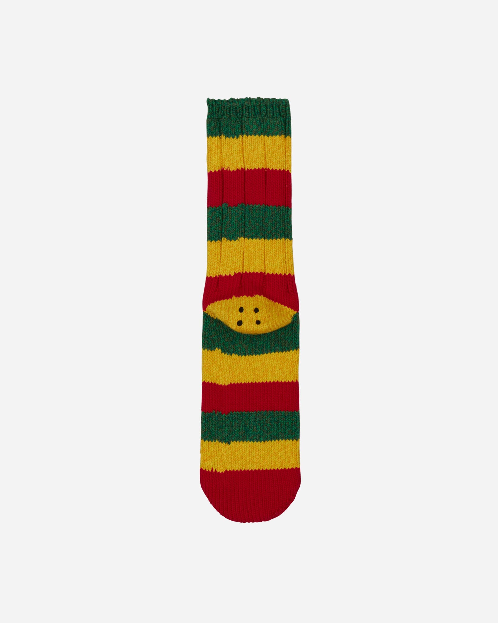 Kapital 56 Yarns Rasta Rainbowy Happy Heel Socks Red / Yellow / Green