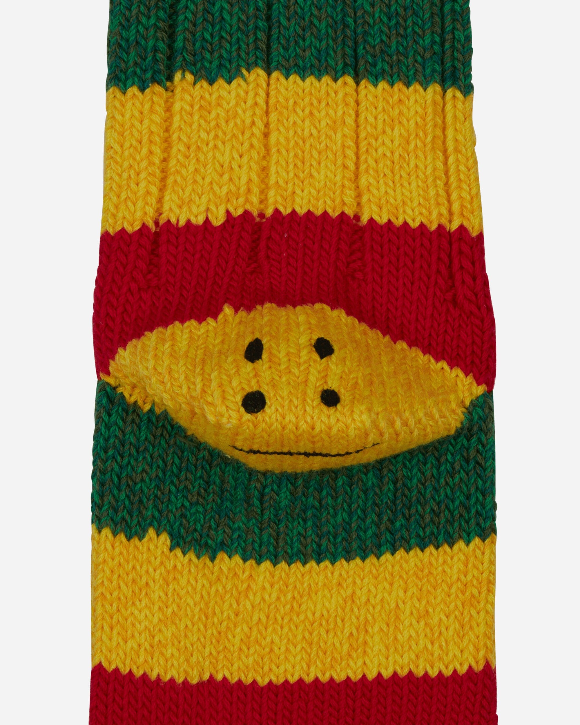 Kapital 56 Yarns Rasta Rainbowy Happy Heel Socks Red / Yellow / Green