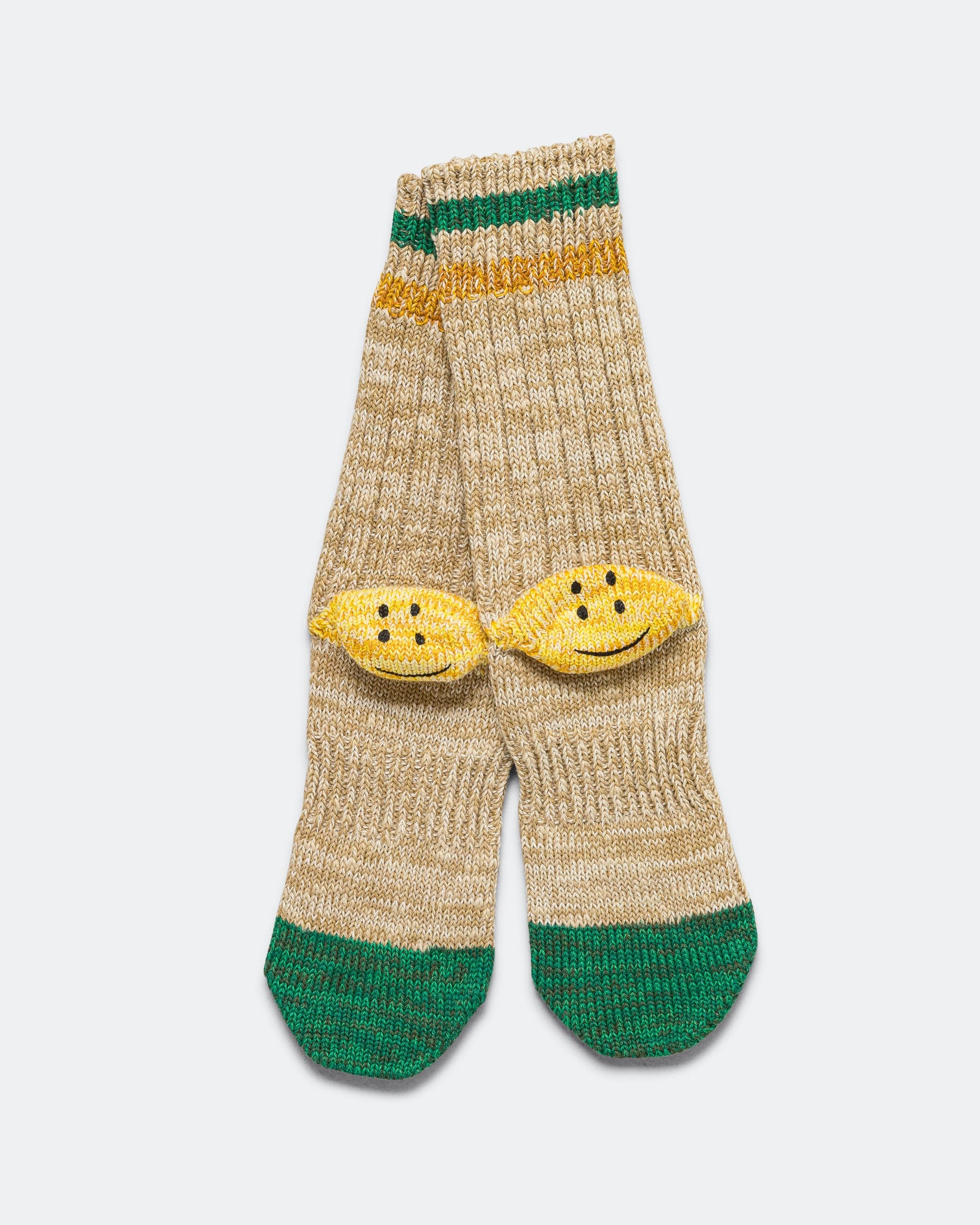 Kapital 60Yarns Grandrelle IVY RAINBOWY HAPPY Heel - Hold Socks - Beige