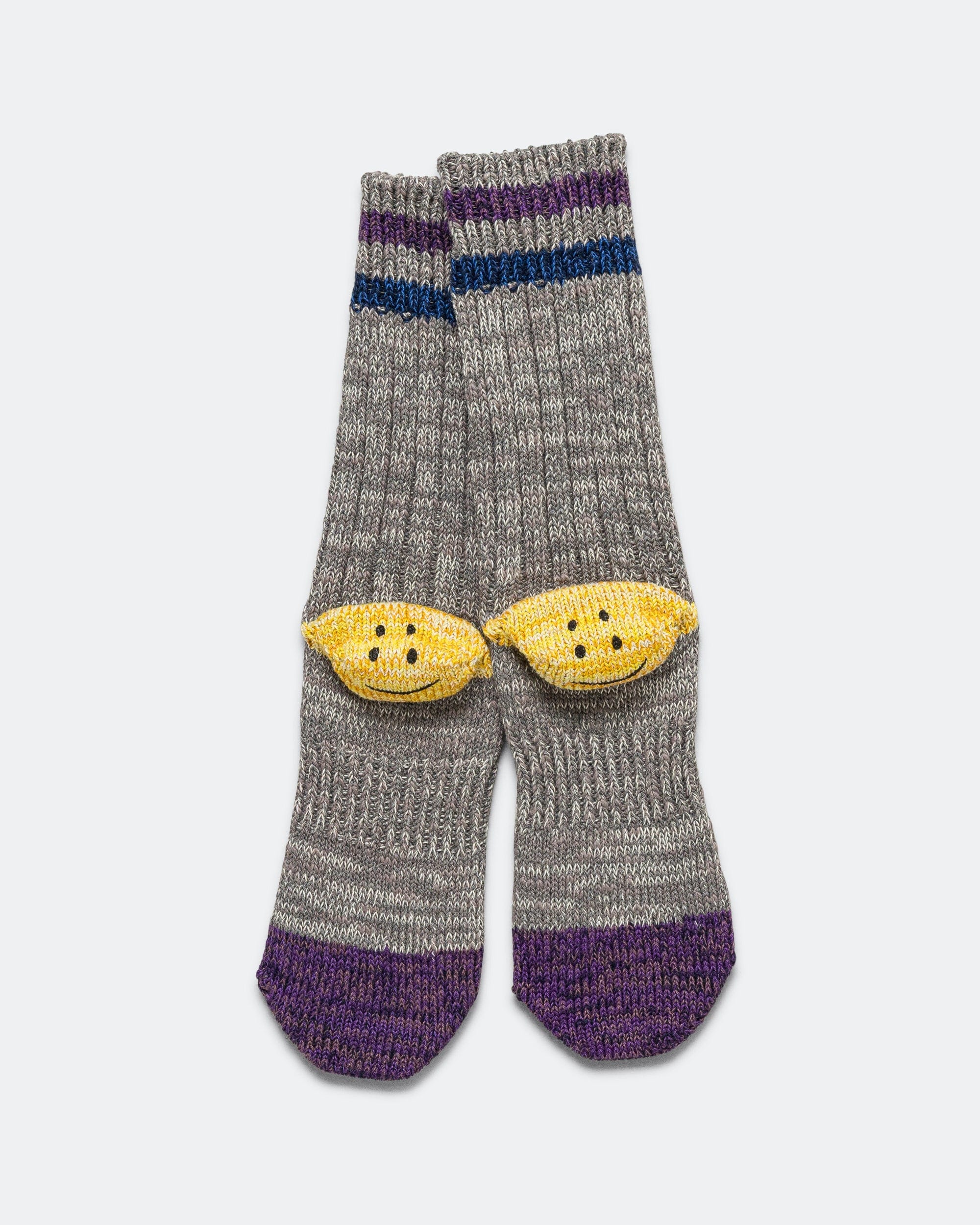 Kapital 60Yarns Grandrelle IVY RAINBOWY HAPPY Heel - Hold Socks - Gray