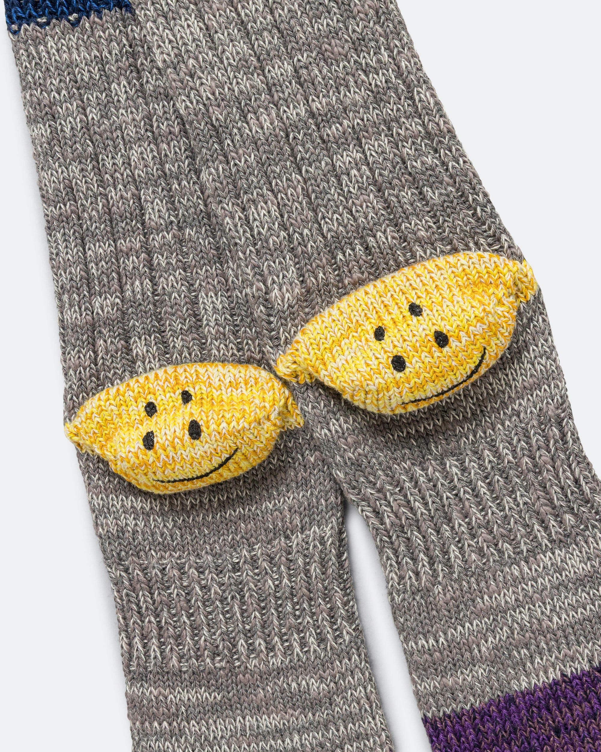 Kapital 60Yarns Grandrelle IVY RAINBOWY HAPPY Heel - Hold Socks - Gray