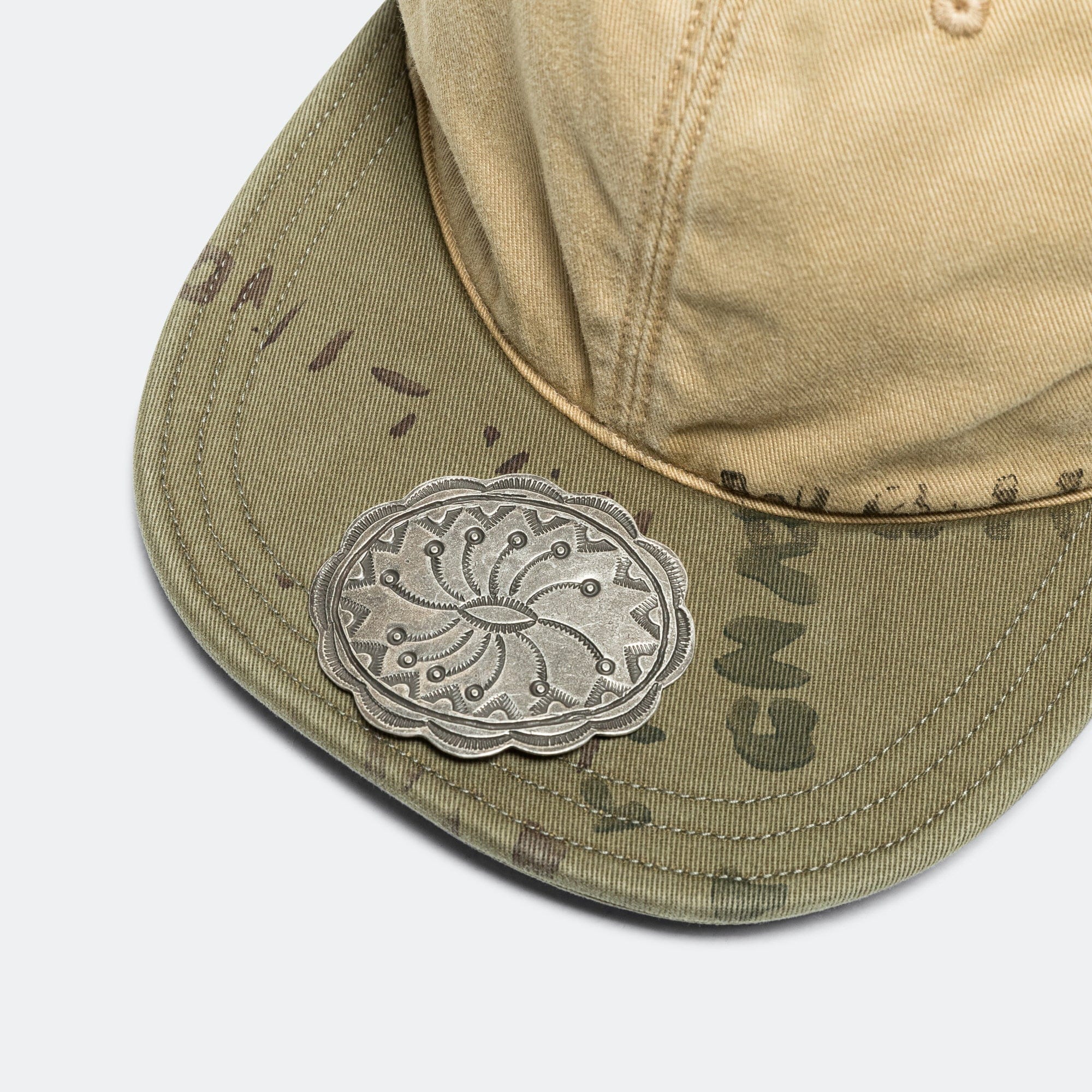 Kapital Chino Brim Field Cap - Beige