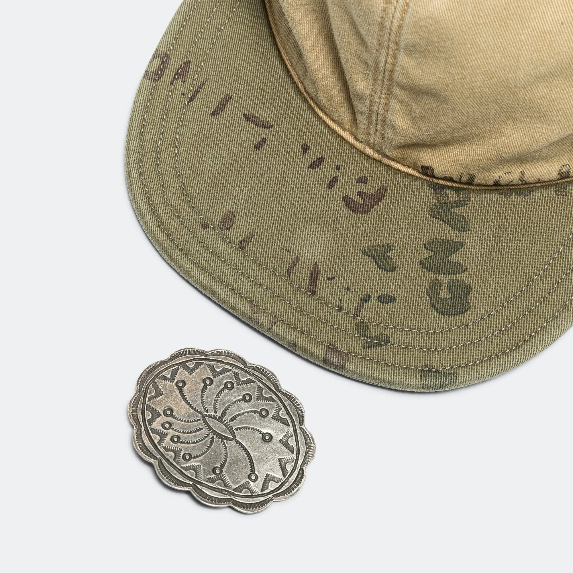 Kapital Chino Brim Field Cap - Beige