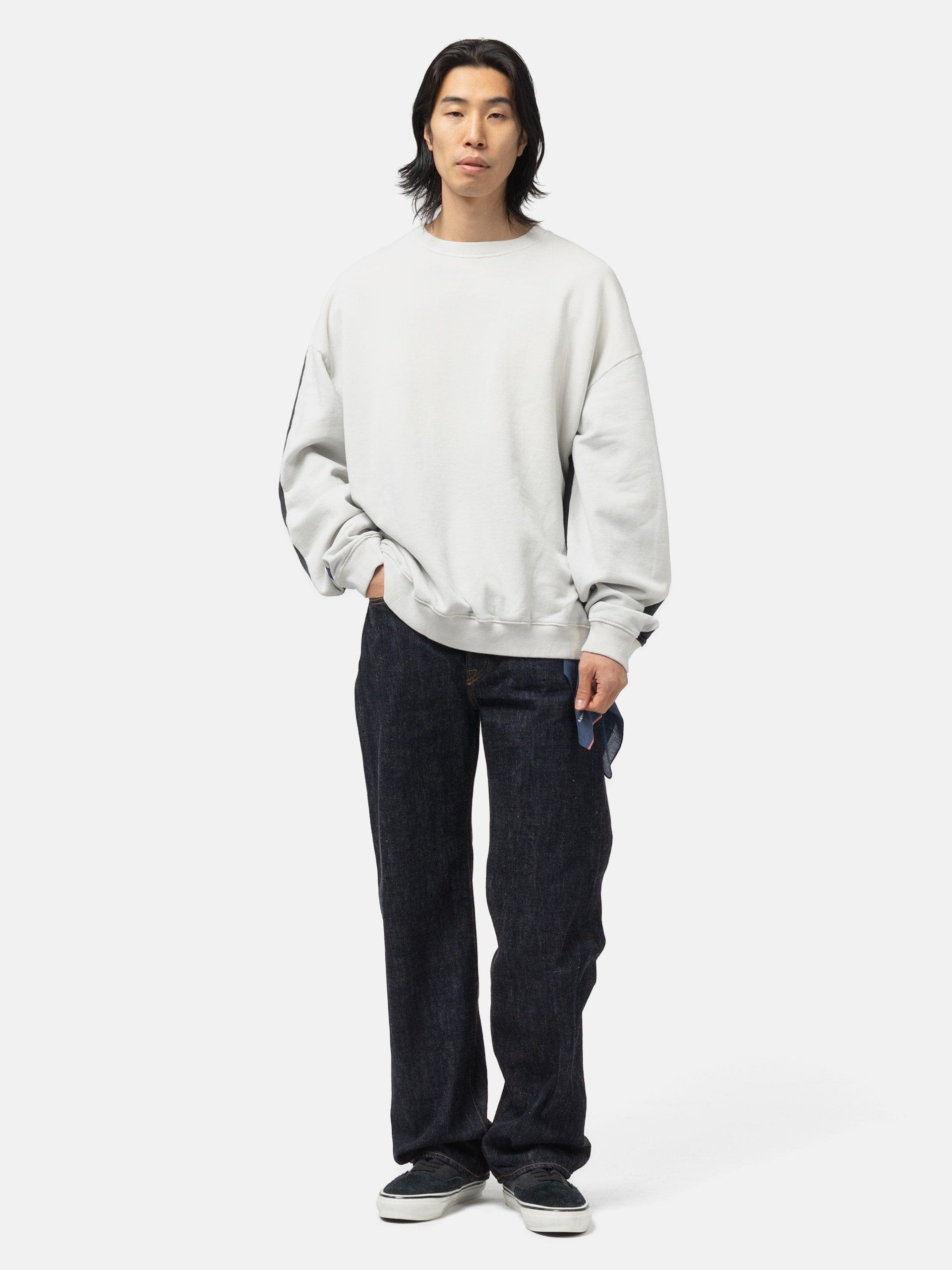 Kapital SWT Knit 2Tones Remake BIG SWT (BONE) ECRxBLACK