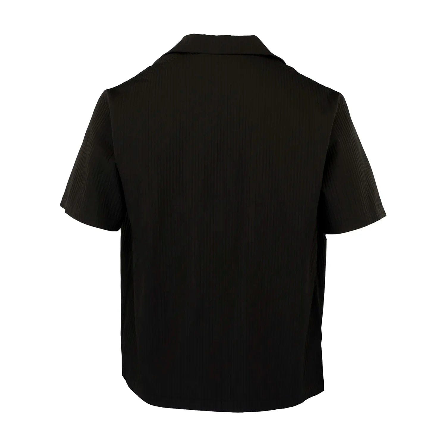 Presentedbyglobal Pleated Satin Shirt - Black