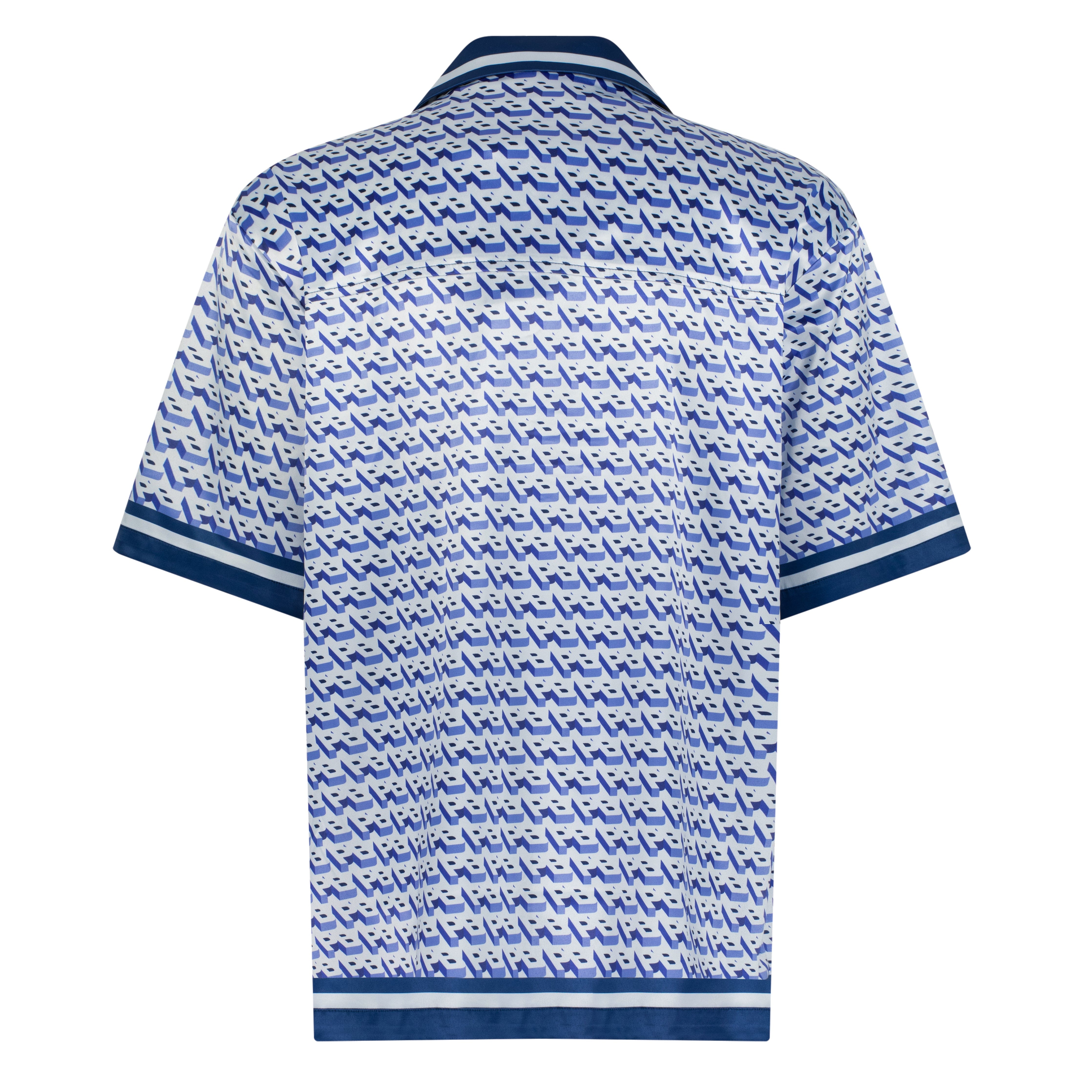Blue Printed Resort Shirt - Royal Blue