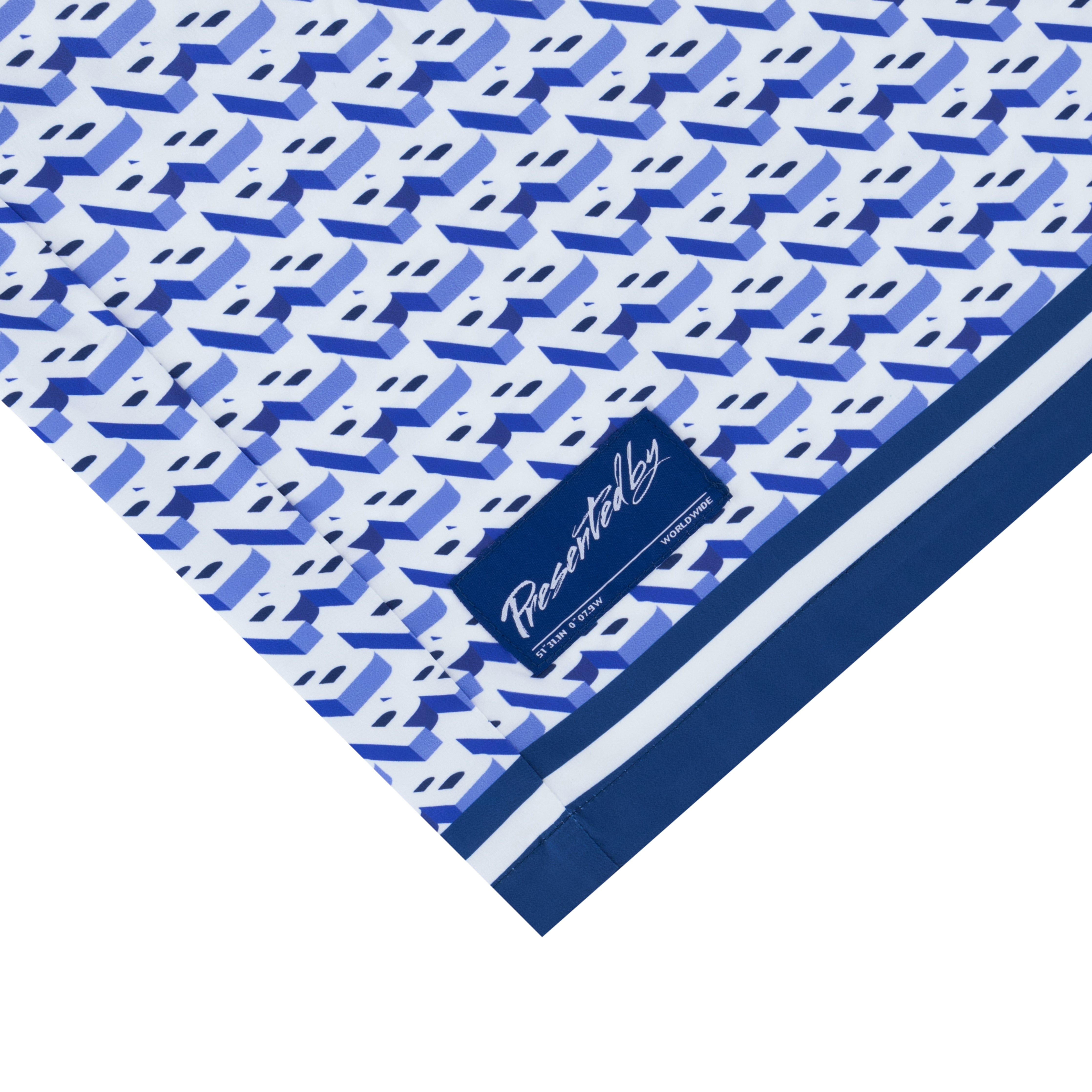 Blue Printed Resort Short - Royal Blue