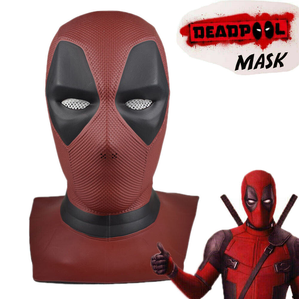 My Store Deadpool Full Face Latex Mask – Realistic Cosplay Helmet for Halloween & Costume Parties