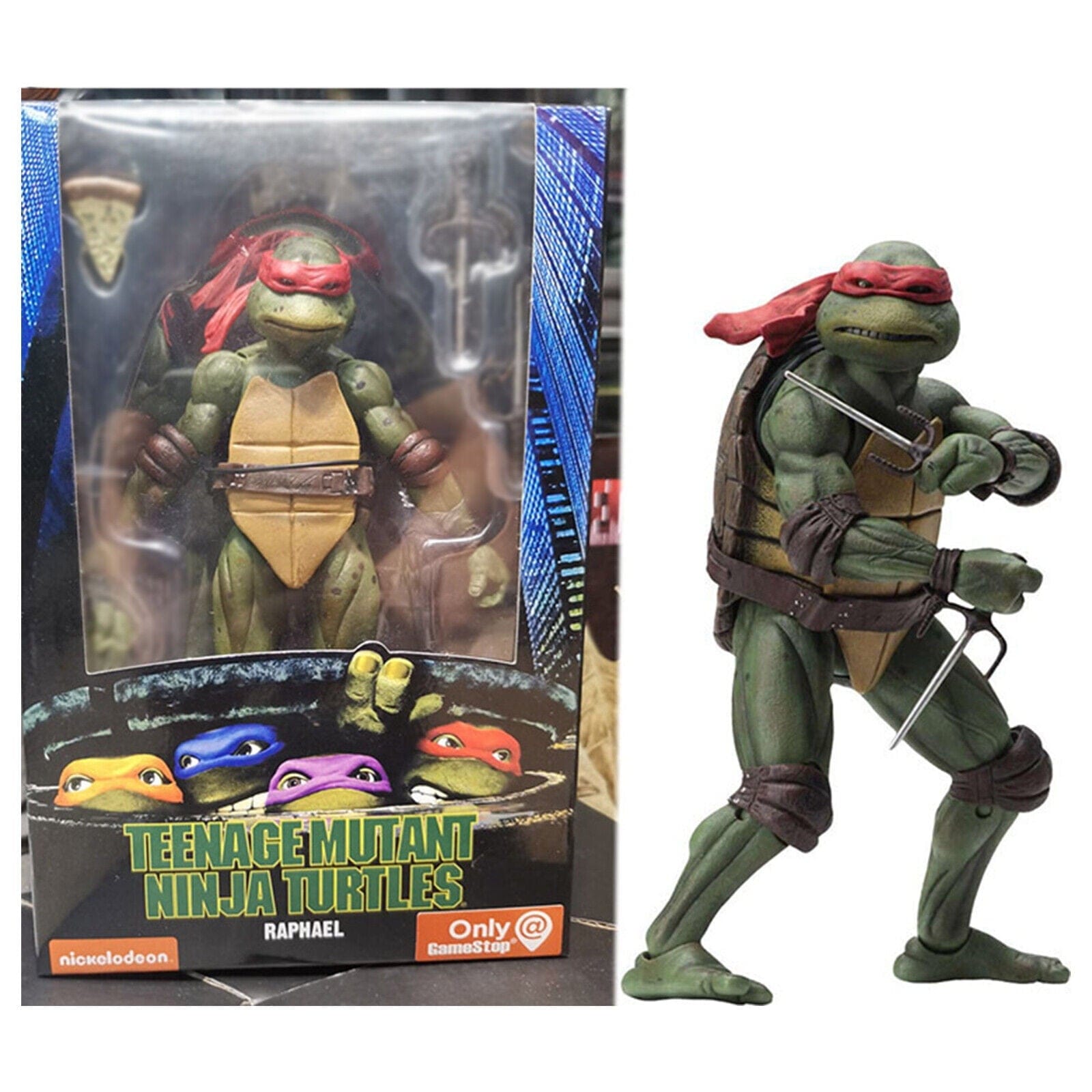 My Store Teenage Mutant Ninja Turtles Action Figures – TMNT 1990 Movie Collectible Toy Set (All 4 Turtles)