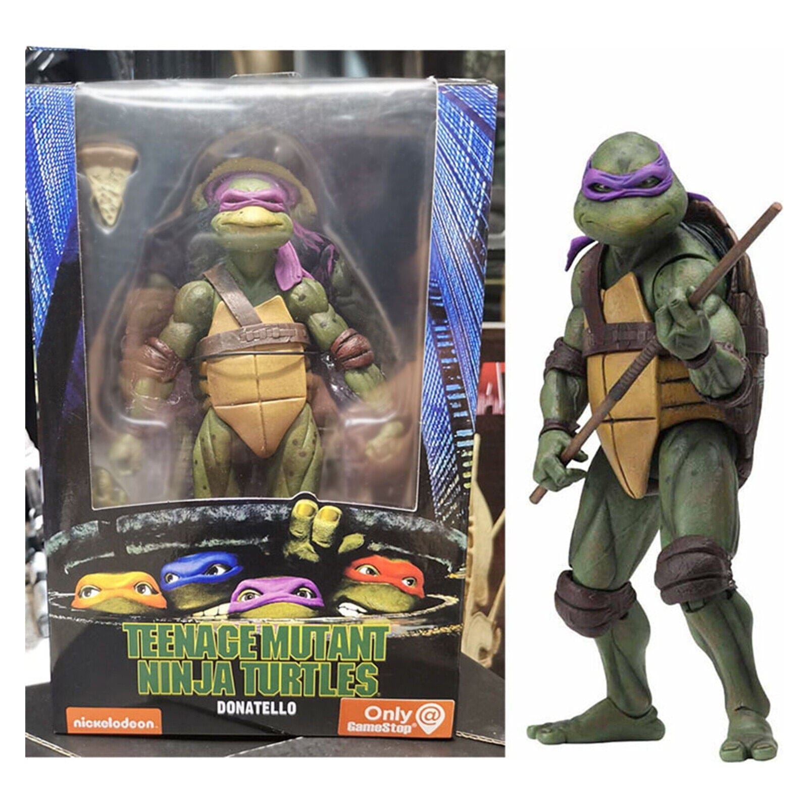 My Store Teenage Mutant Ninja Turtles Action Figures – TMNT 1990 Movie Collectible Toy Set (All 4 Turtles)