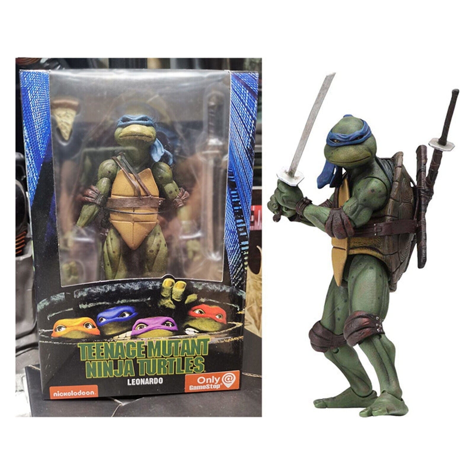My Store Teenage Mutant Ninja Turtles Action Figures – TMNT 1990 Movie Collectible Toy Set (All 4 Turtles)