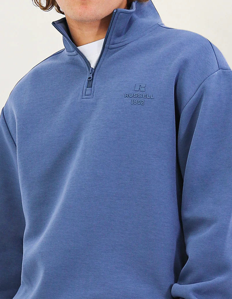 Russell Athletic R Tech Quarter Zip (Denim Blue)