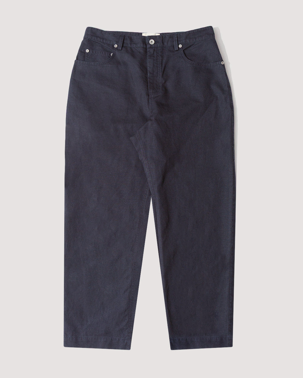 Folk Barrell Leg Jean - Midnight Slub Linen