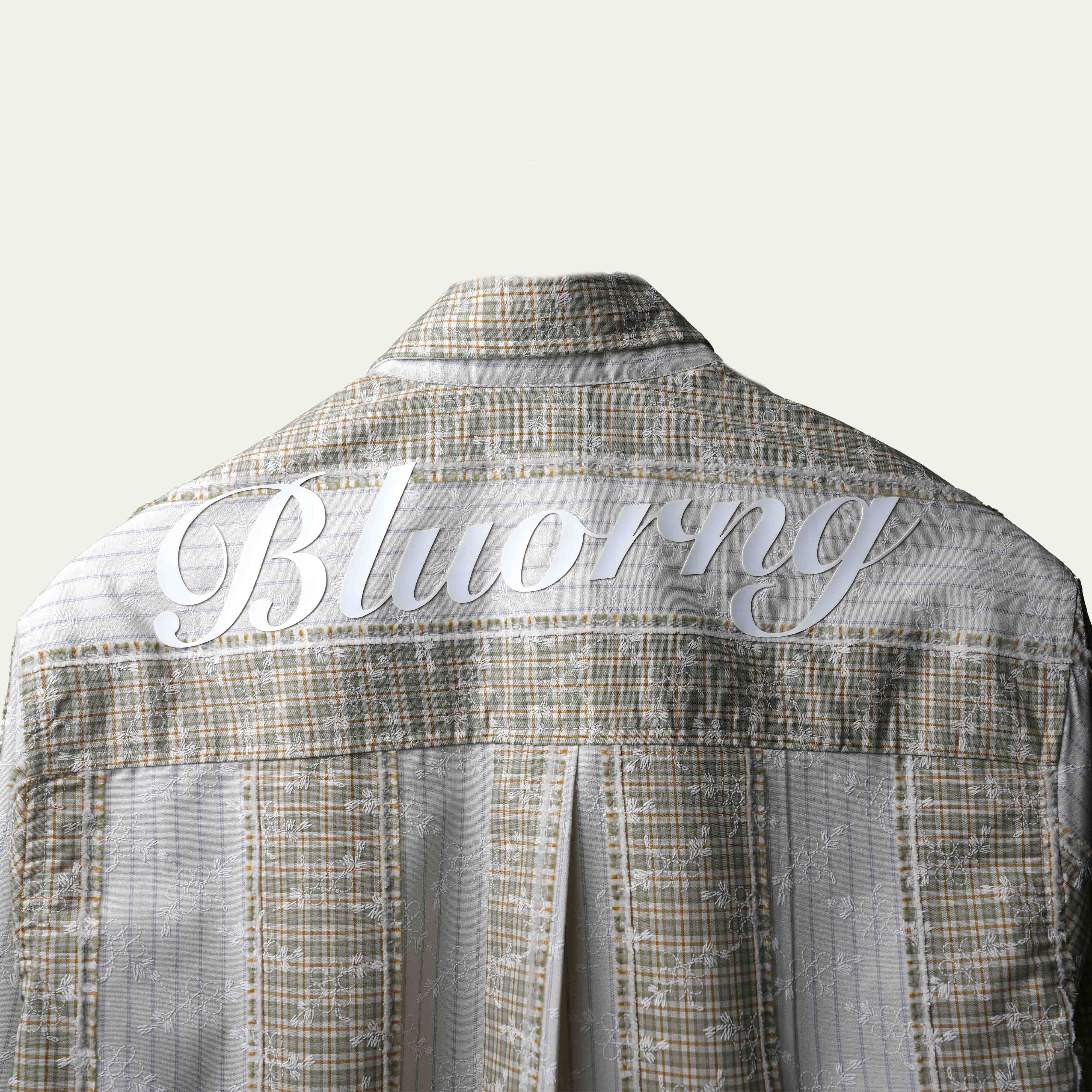 And Beige Plaid And Petals Shirt