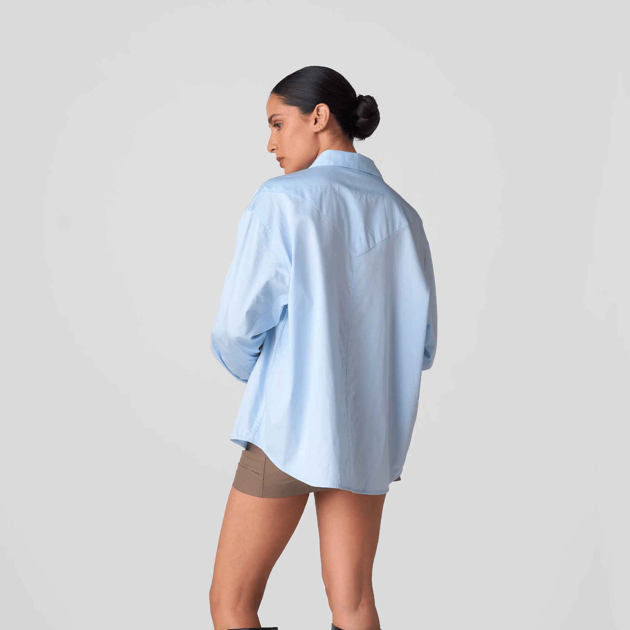 Polite Society Core Cotton Shirt (Light Blue)