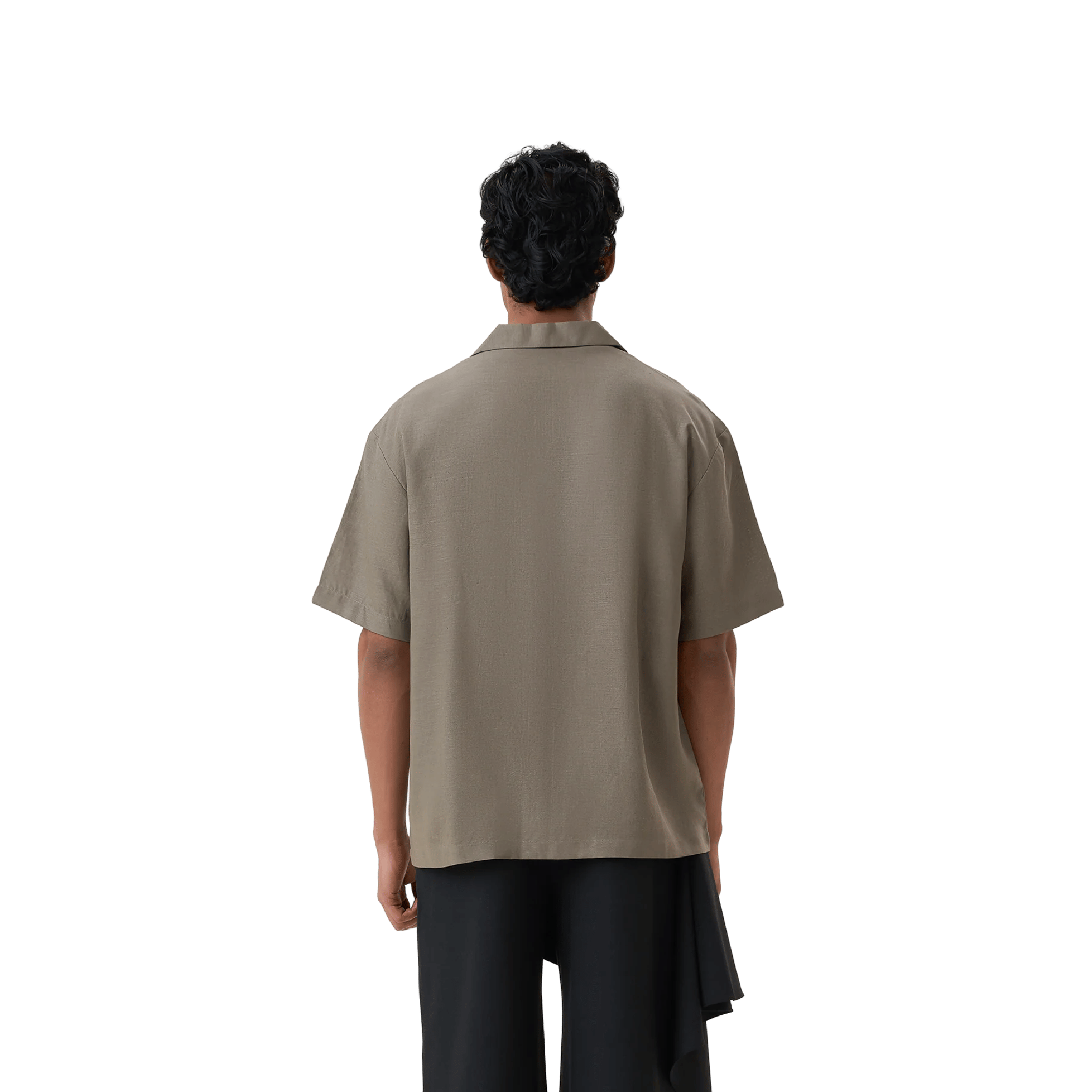 Polite Society Hand Applique Bowling Shirt (Green)