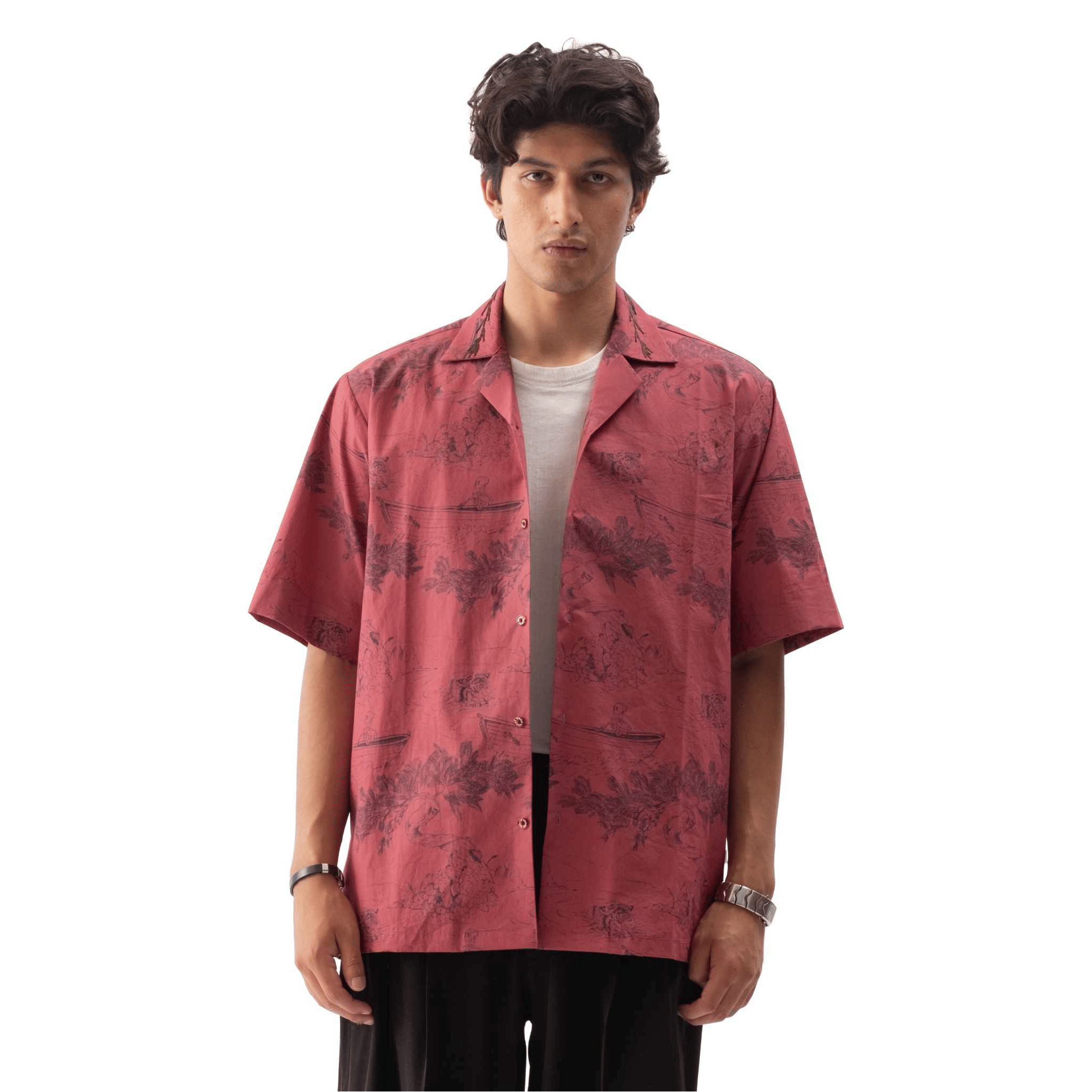 PRKHR DREAMSCAPE EMBROIDERED CAMP SHIRT
