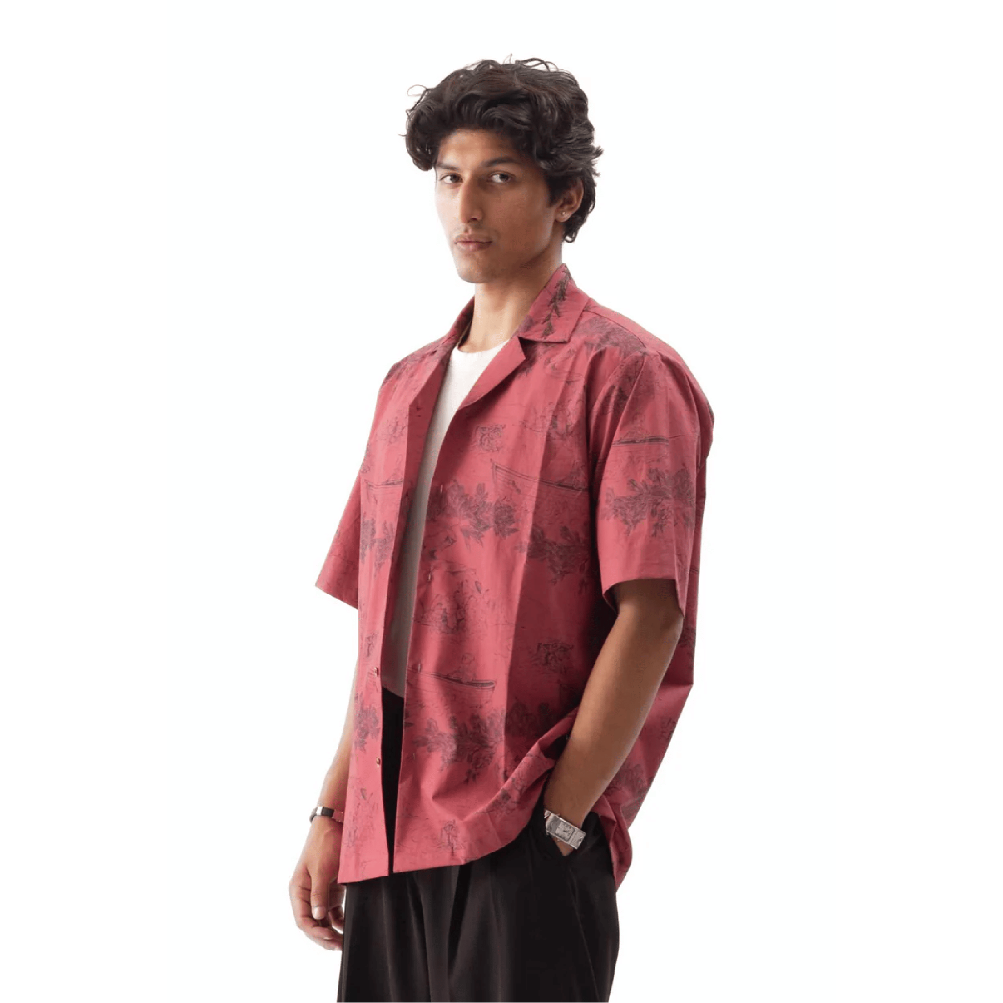 PRKHR DREAMSCAPE EMBROIDERED CAMP SHIRT