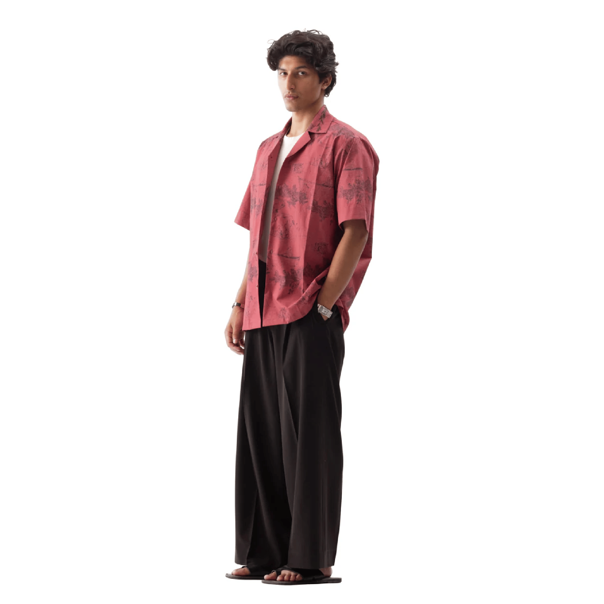 PRKHR DREAMSCAPE EMBROIDERED CAMP SHIRT