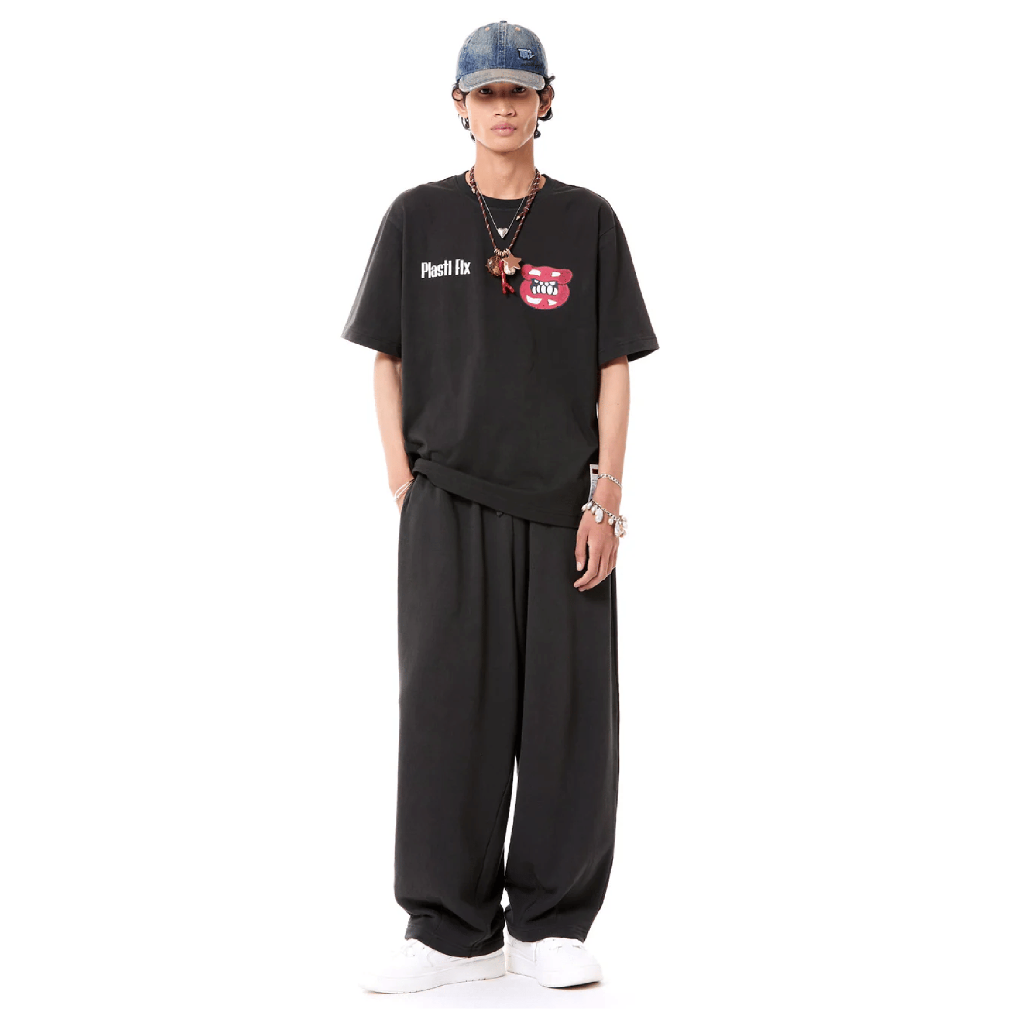 Kapoor 2.O Plasti - Fix' Oversized T-Shirt (Black)