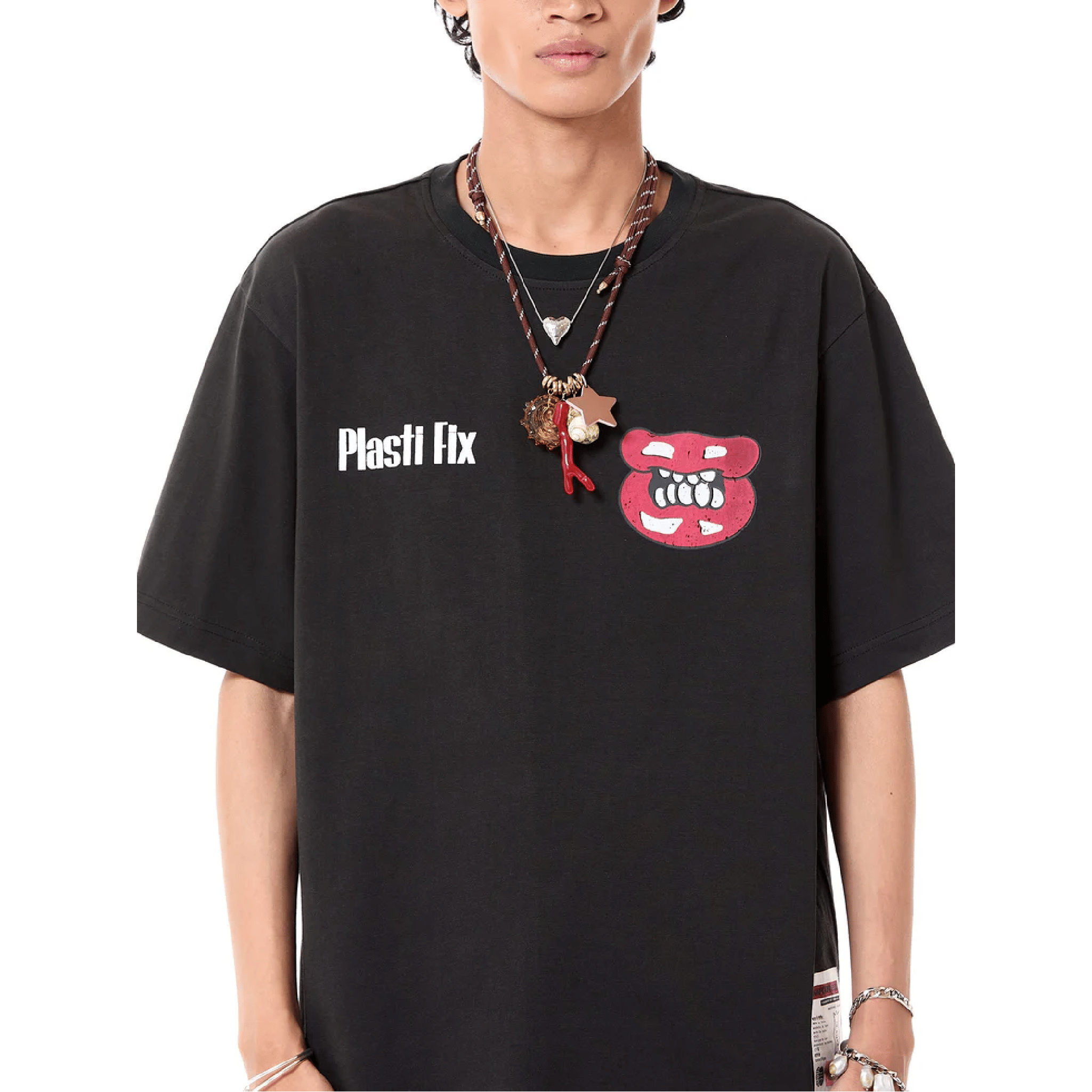 Kapoor 2.O Plasti - Fix' Oversized T-Shirt (Black)