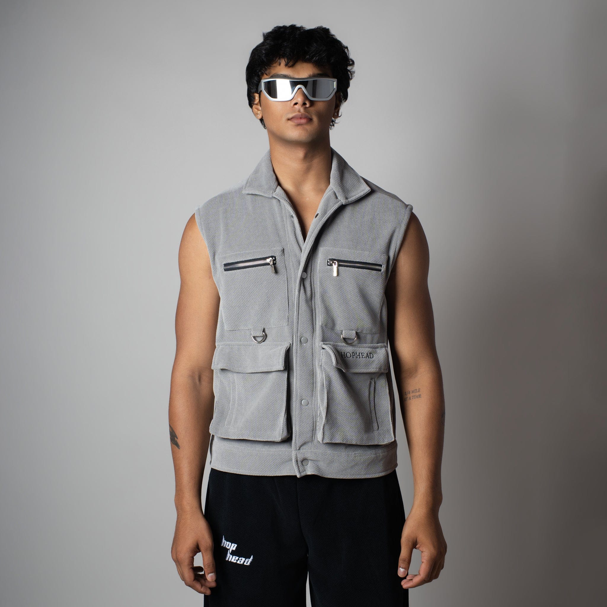 UTILITY GREY KNITDRIP UTILITY JACKET