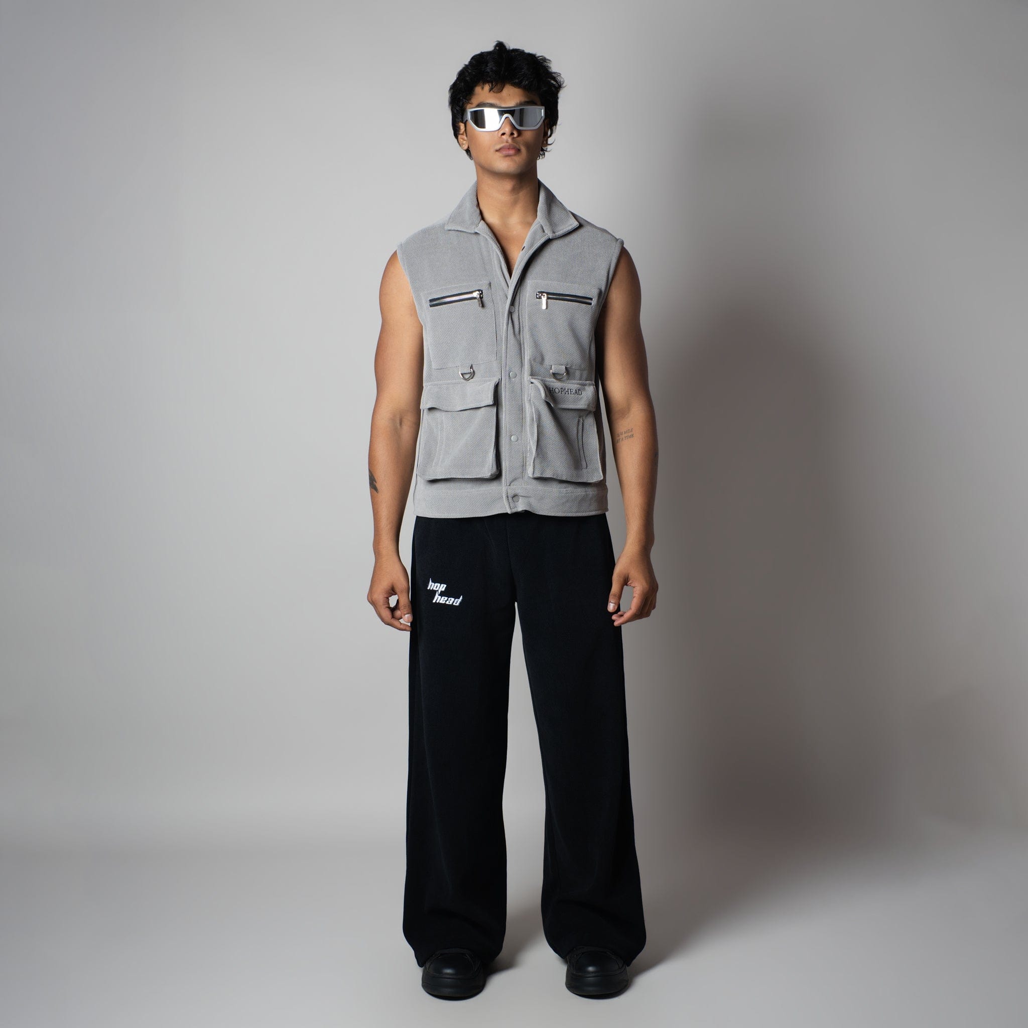 UTILITY GREY KNITDRIP UTILITY JACKET