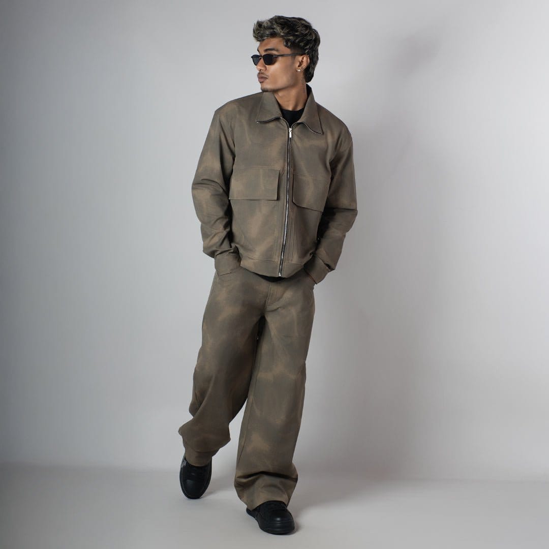 Hophead BROWN CLOUDRIP ZIPPER JACKET