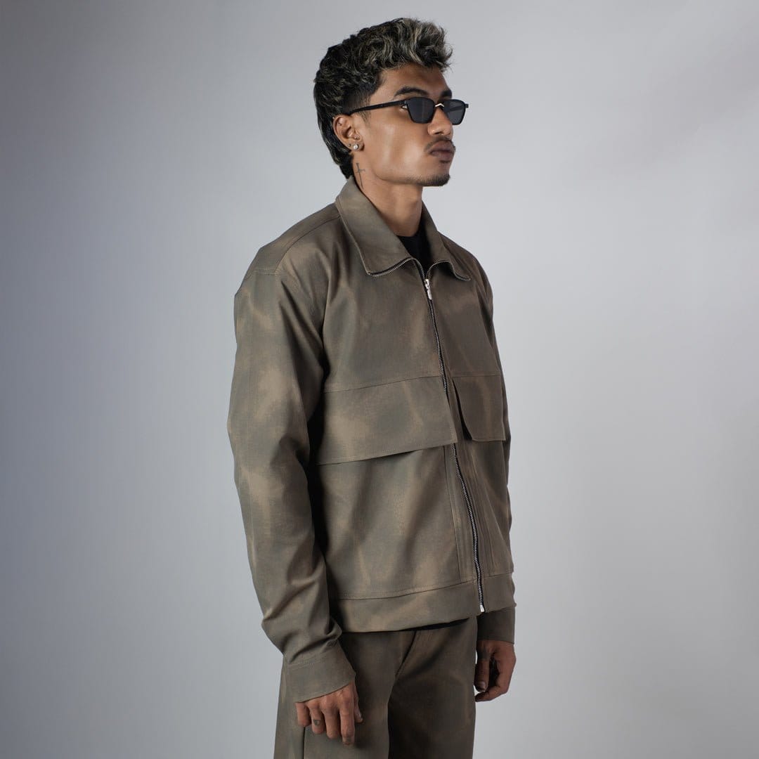 Hophead BROWN CLOUDRIP ZIPPER JACKET
